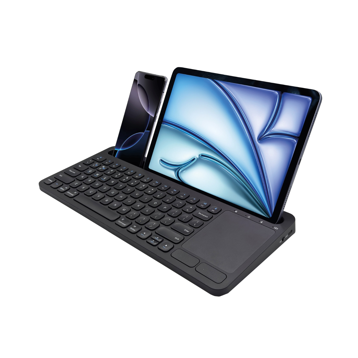Body Glove Wireless Keyboard With Stand - Black - Image 33
