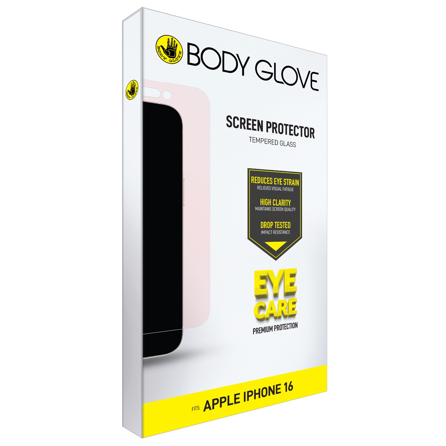 Body Glove Eye Care Tempered Glass Screen Protector - Apple iPhone 16 / iPhone 15 - Clear - Image 36