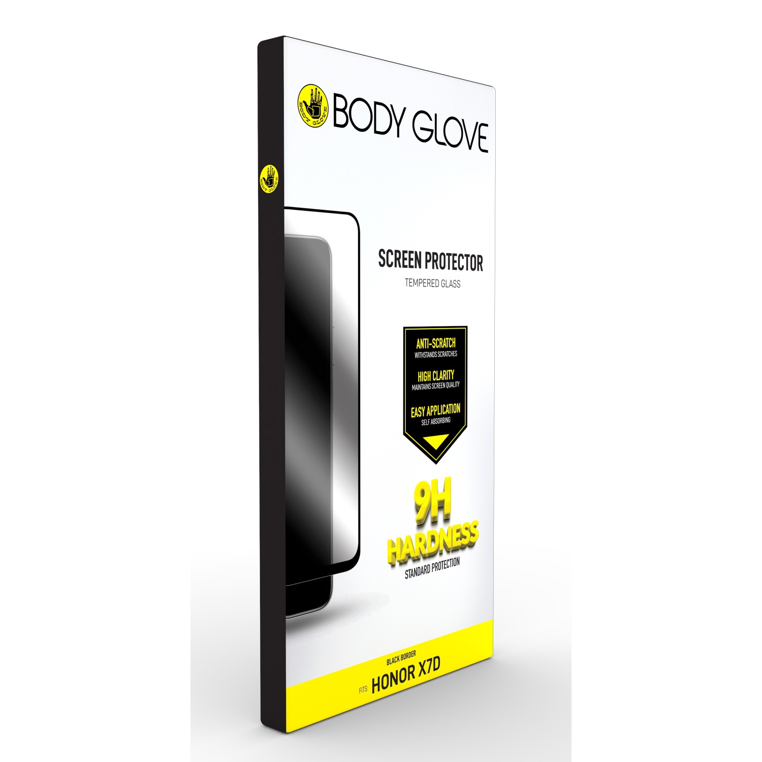 Body Glove Tempered Glass Screen Protector - HONOR X7d - Black Border - Image 45