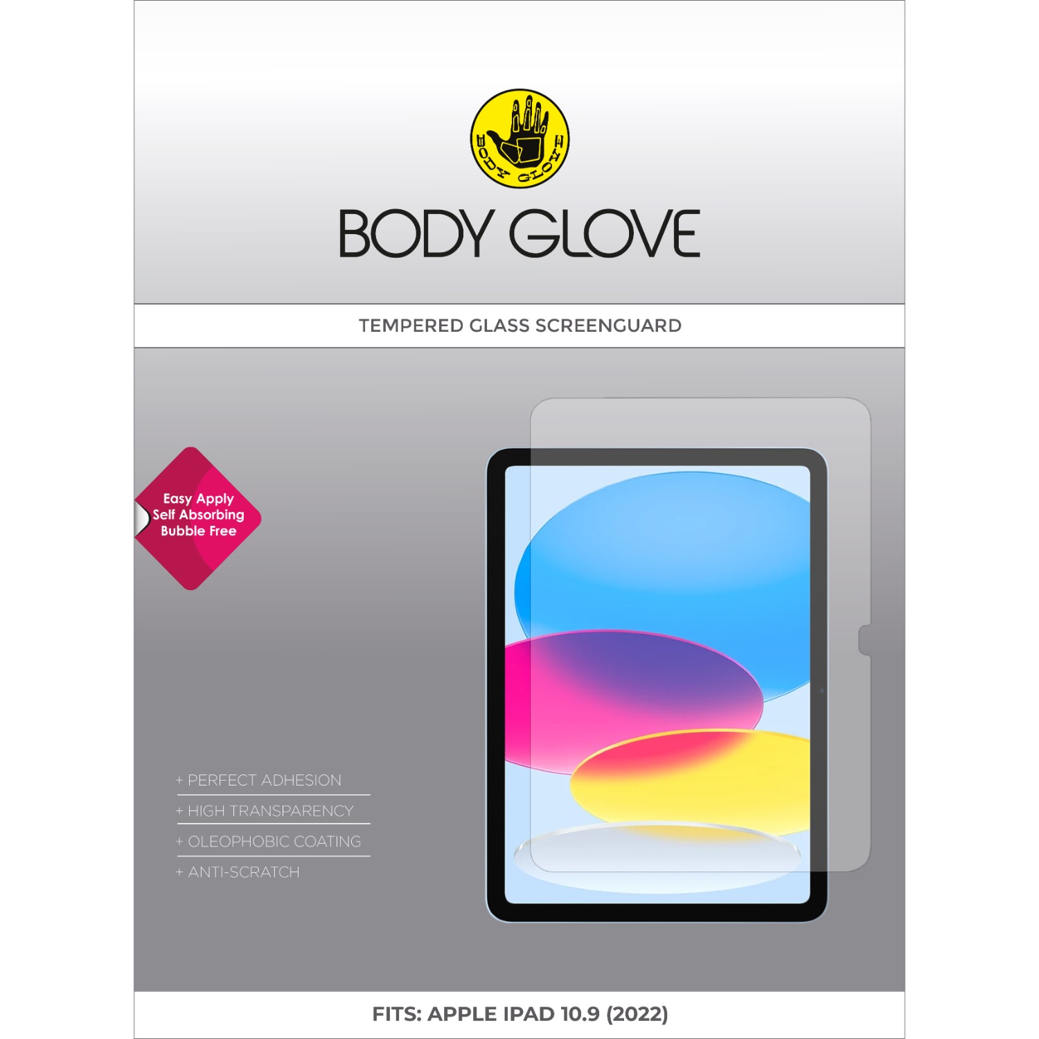 Body Glove Tempered Glass Screen Protector - Apple iPad 10.9 (2022) - Image 28