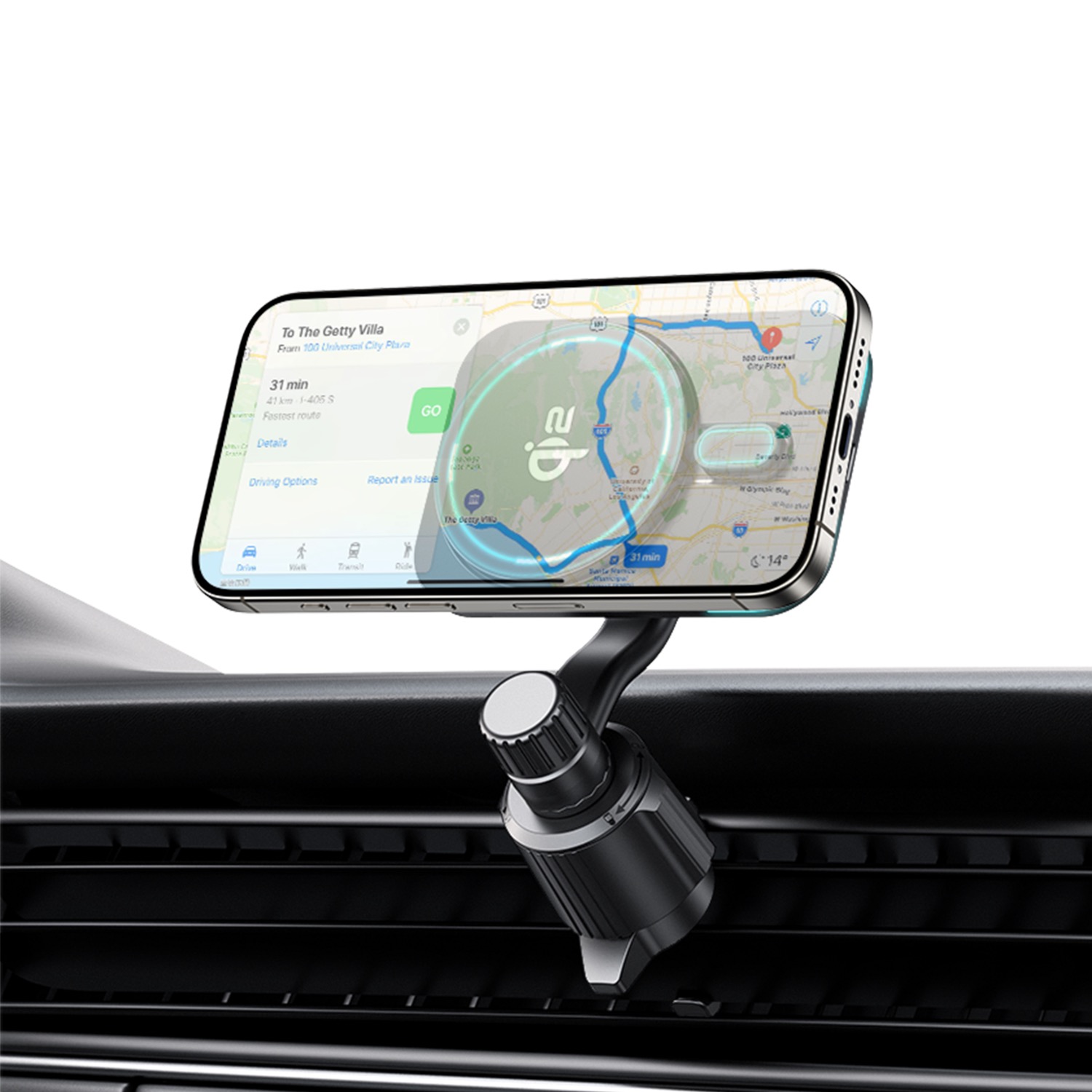 Choetech Magnetic Wireless Car Charger T231-F 15W - Black - Image 27