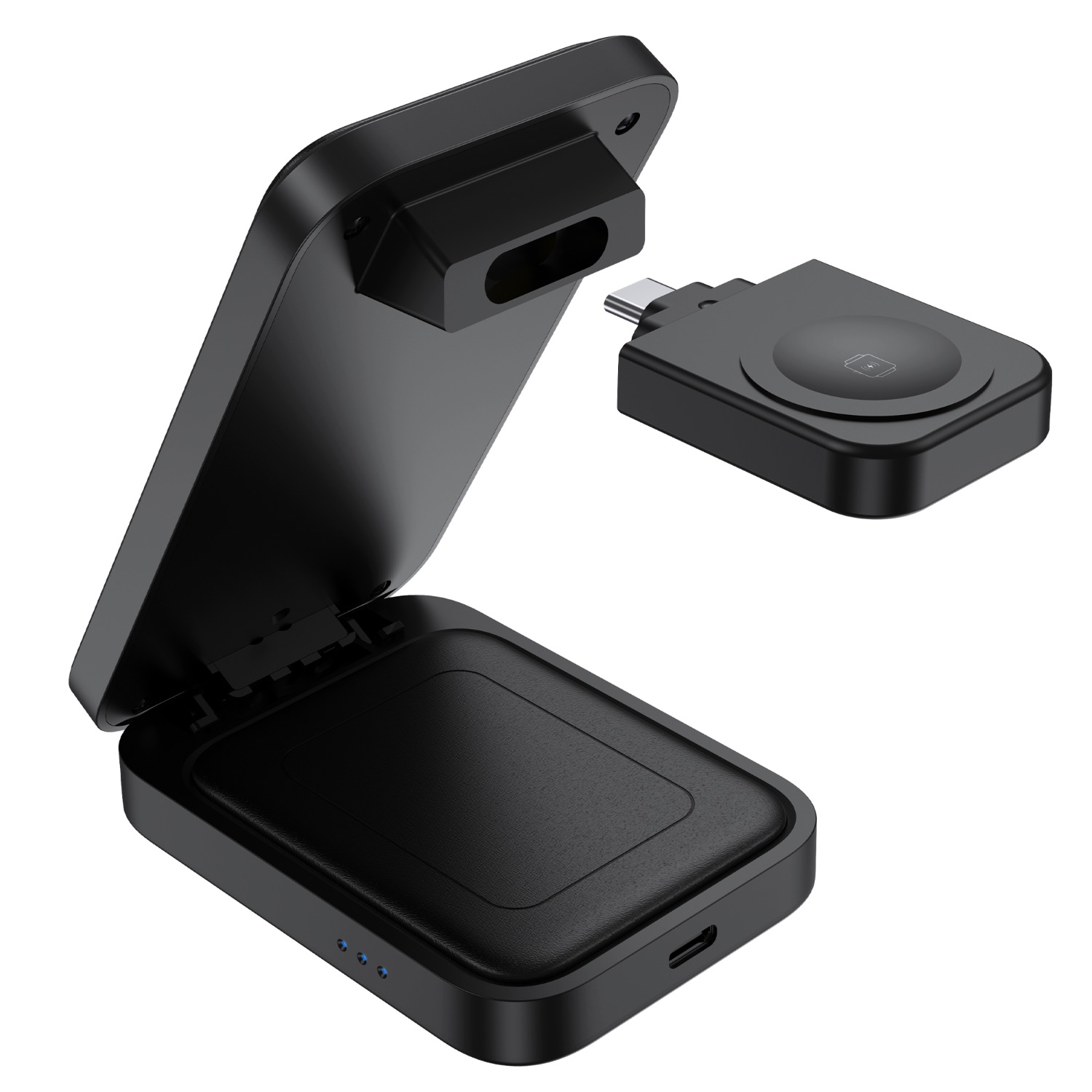 Choetech Fast Wireless 3 In 1 Magnetic Charging Stand T611-F 15W - Black - Image 116