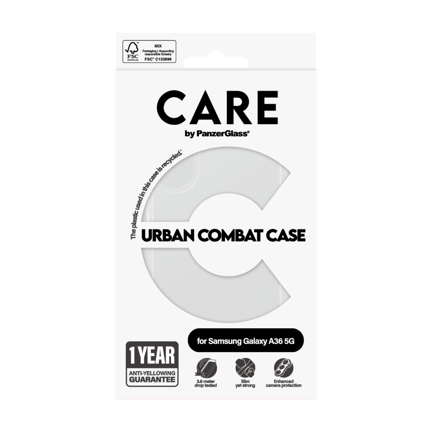 Care by PanzerGlass Urban Combat Case - Samsung Galaxy A36 – Clear - Image 16