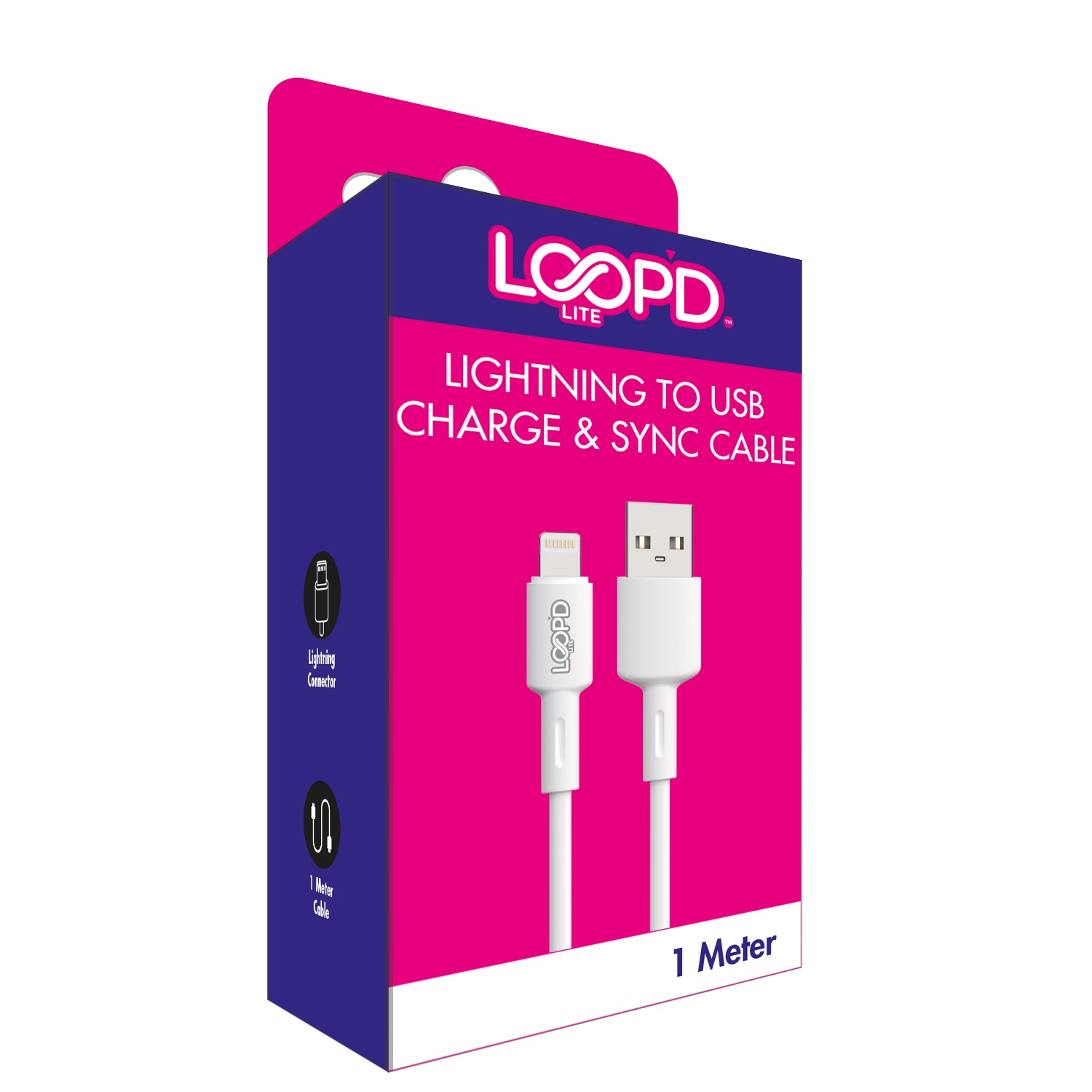 LOOPD LITE USB To Lightning Cable - 1 Meter - Image 15