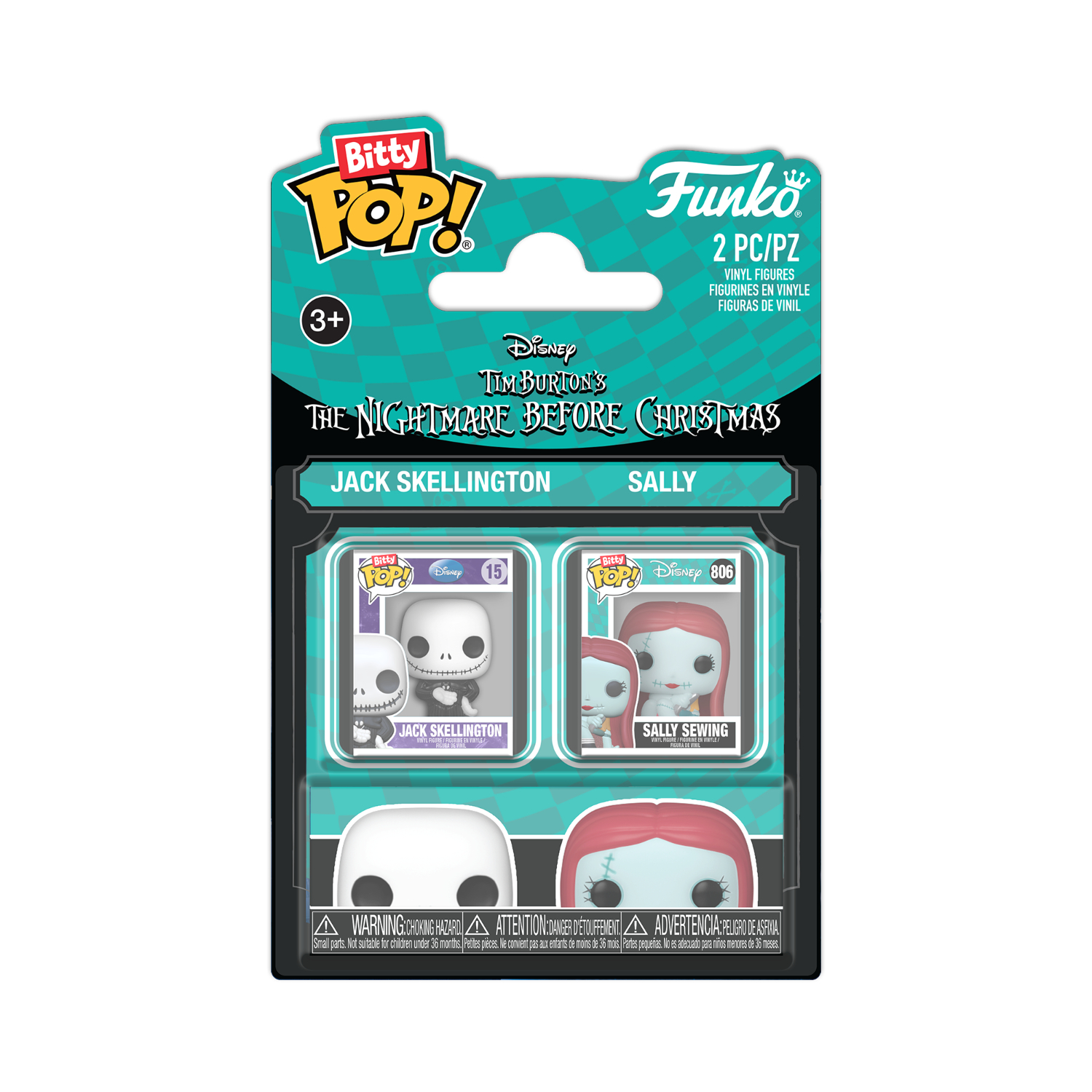Funko Bitty Pop!: The Nightmare Before Christmas - Jack Skellington & Sally 2 Pack - Image 16
