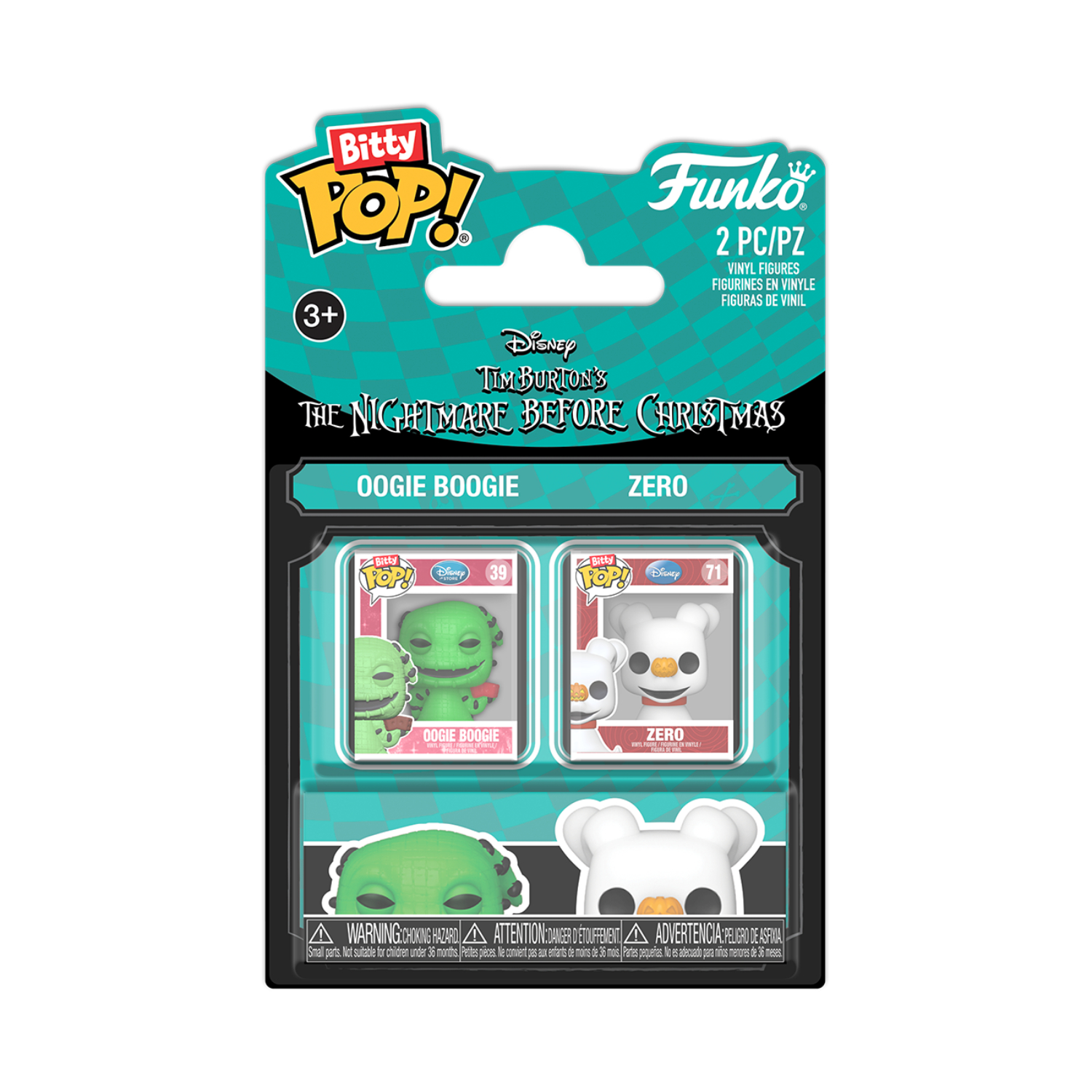 Funko Bitty Pop!: The Nightmare Before Christmas - Oogie Boogie & Zero 2 Pack - Image 31