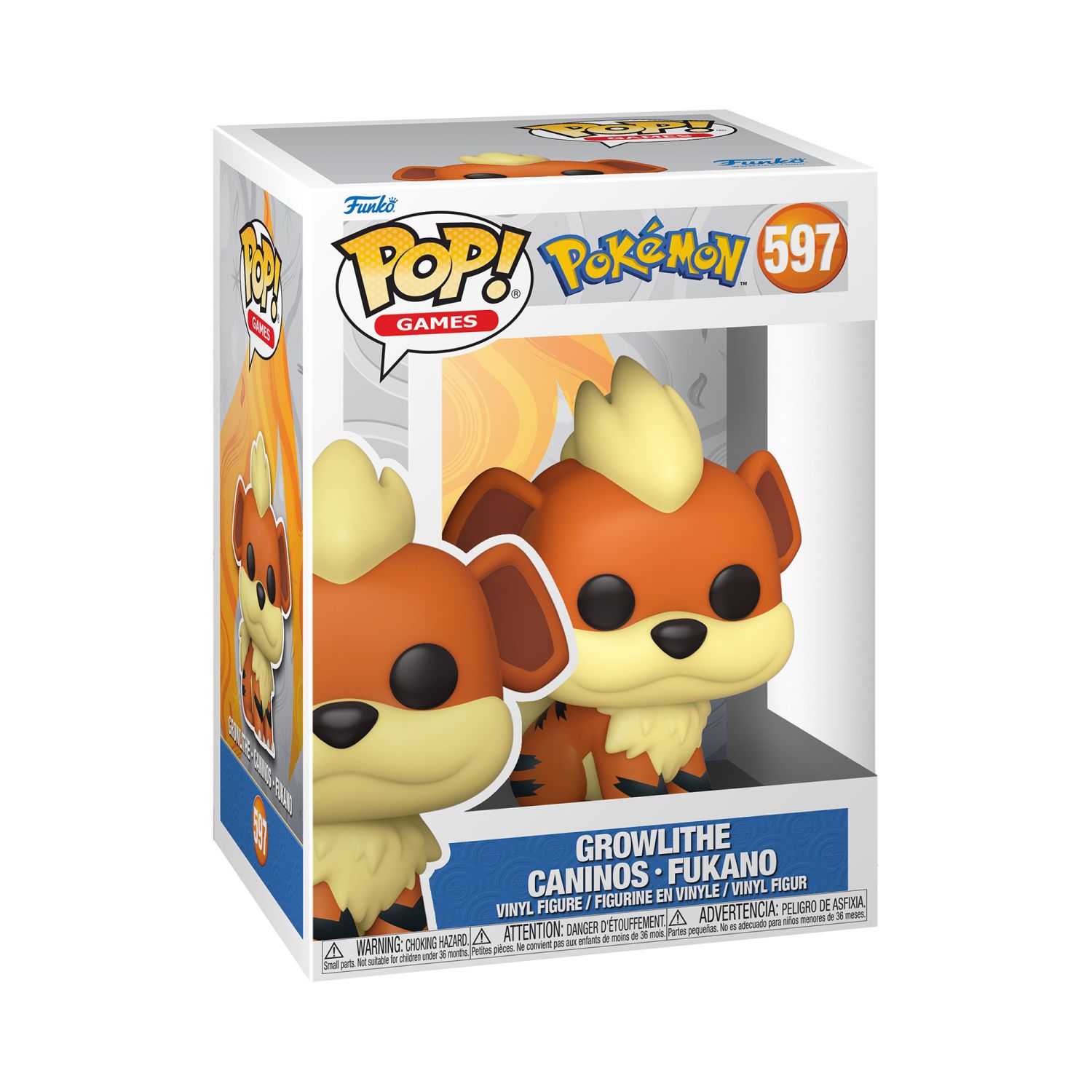 Funko Pop! Games: Pokemon - Growlithe Caninos Fukano - Image 11
