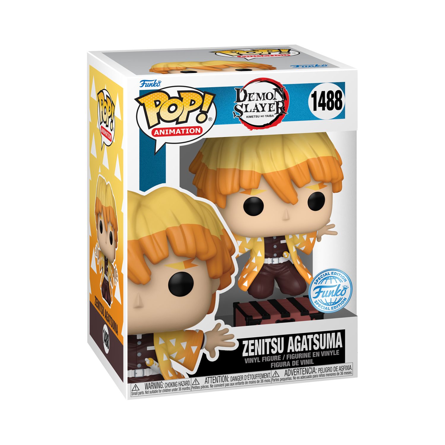 Funko Pop! Animation: Demon Slayer - Zenitsu Agatsuma With Box (Special Edition) - Image 9