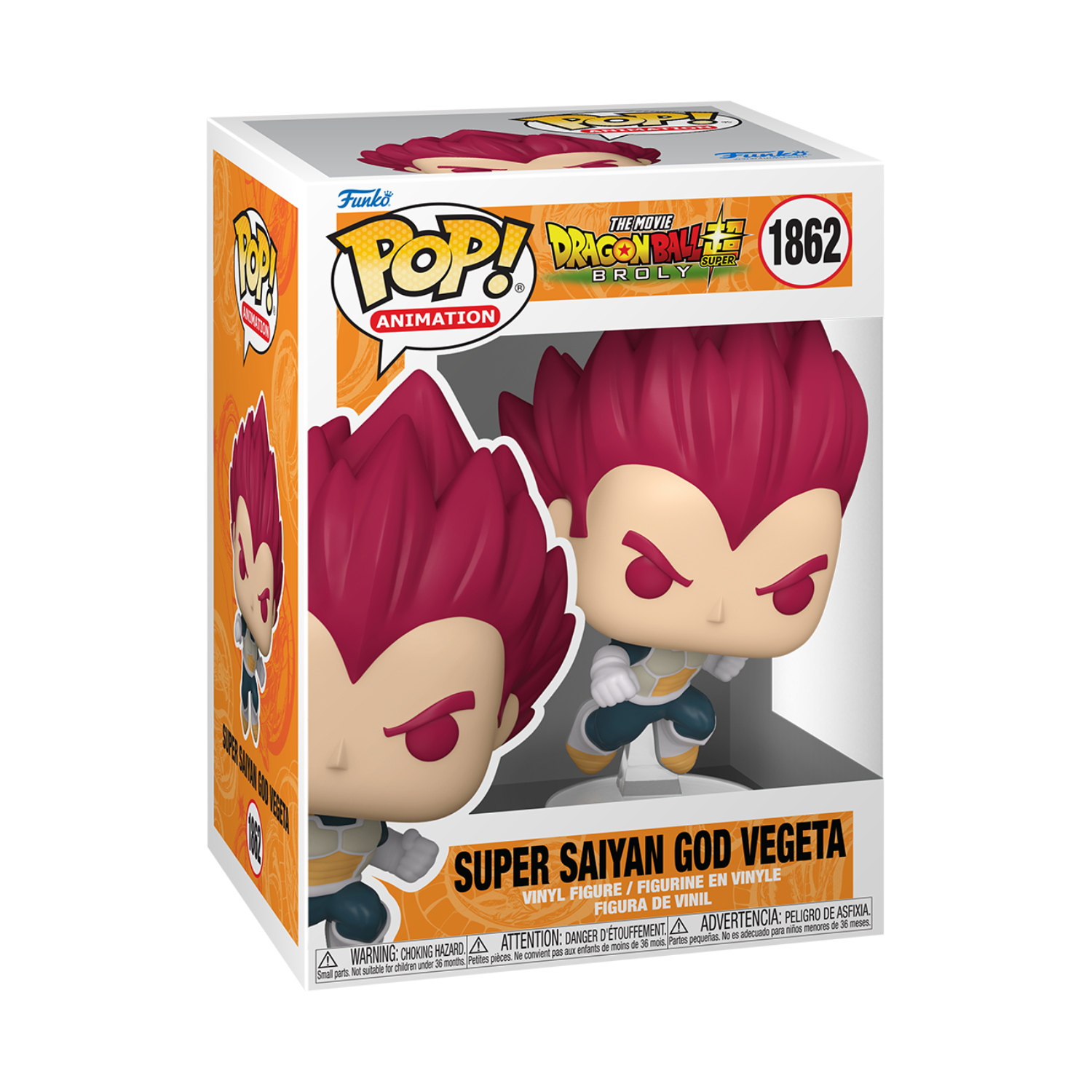 Funko Pop! Animation: Dragon Ball Super Broly - Super Saiyan God Vegeta (Punching) - Image 13
