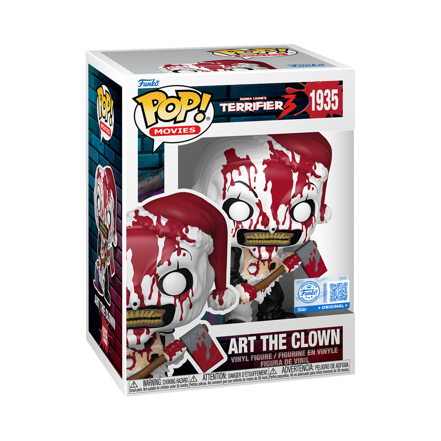 Funko Pop! Movies: Terrifier 3 - Art The Clown With Axe (Bloody) (Special Edition) - Image 13
