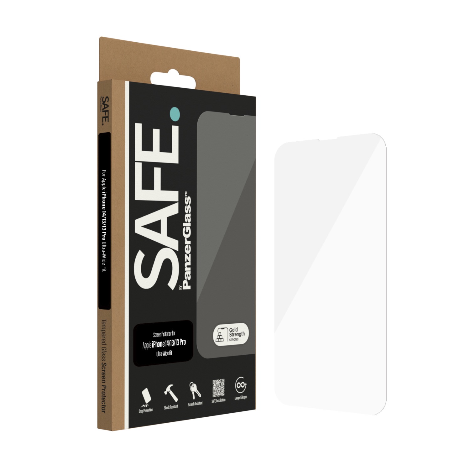 SAFE. By PanzerGlass Privacy Screen Protector Ultra Wide Fit - Apple iPhone 14 / iPhone 13 / iPhone 13 Pro - Image 36