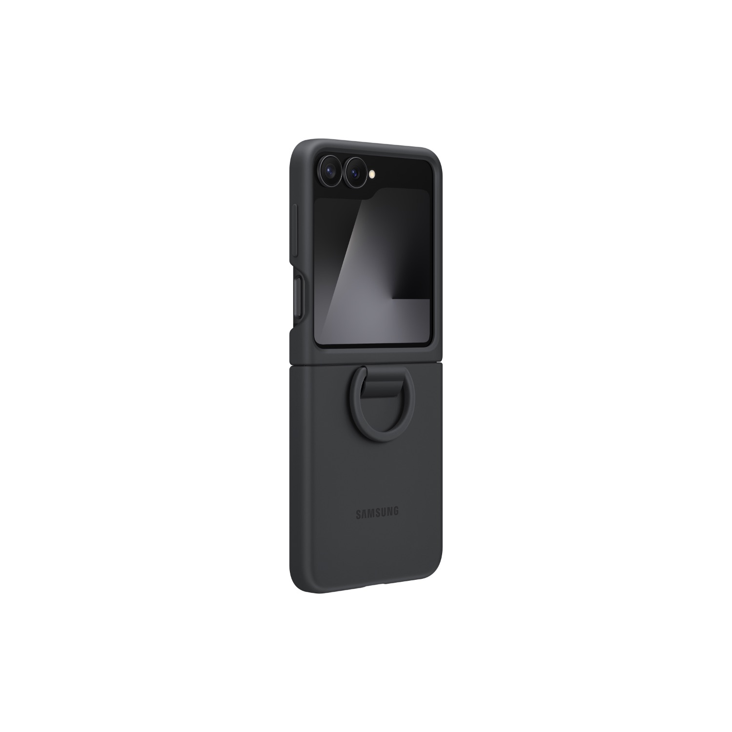 Samsung Silicone Cover With Ring - Samsung Galaxy Z Flip7 FE / Flip6 - Black - Image 66