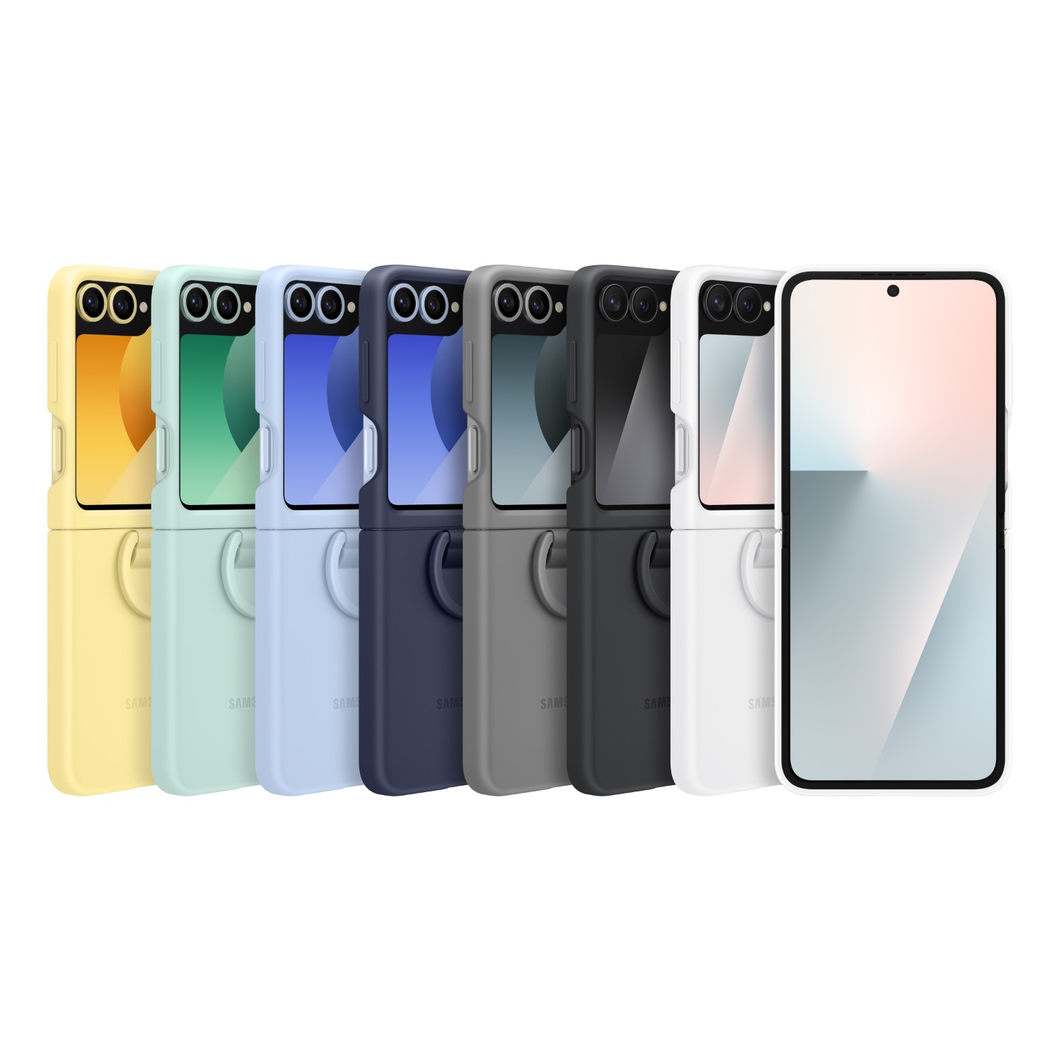 Samsung Silicone Cover With Ring - Samsung Galaxy Z Flip7 FE / Flip6 - Black - Image 84