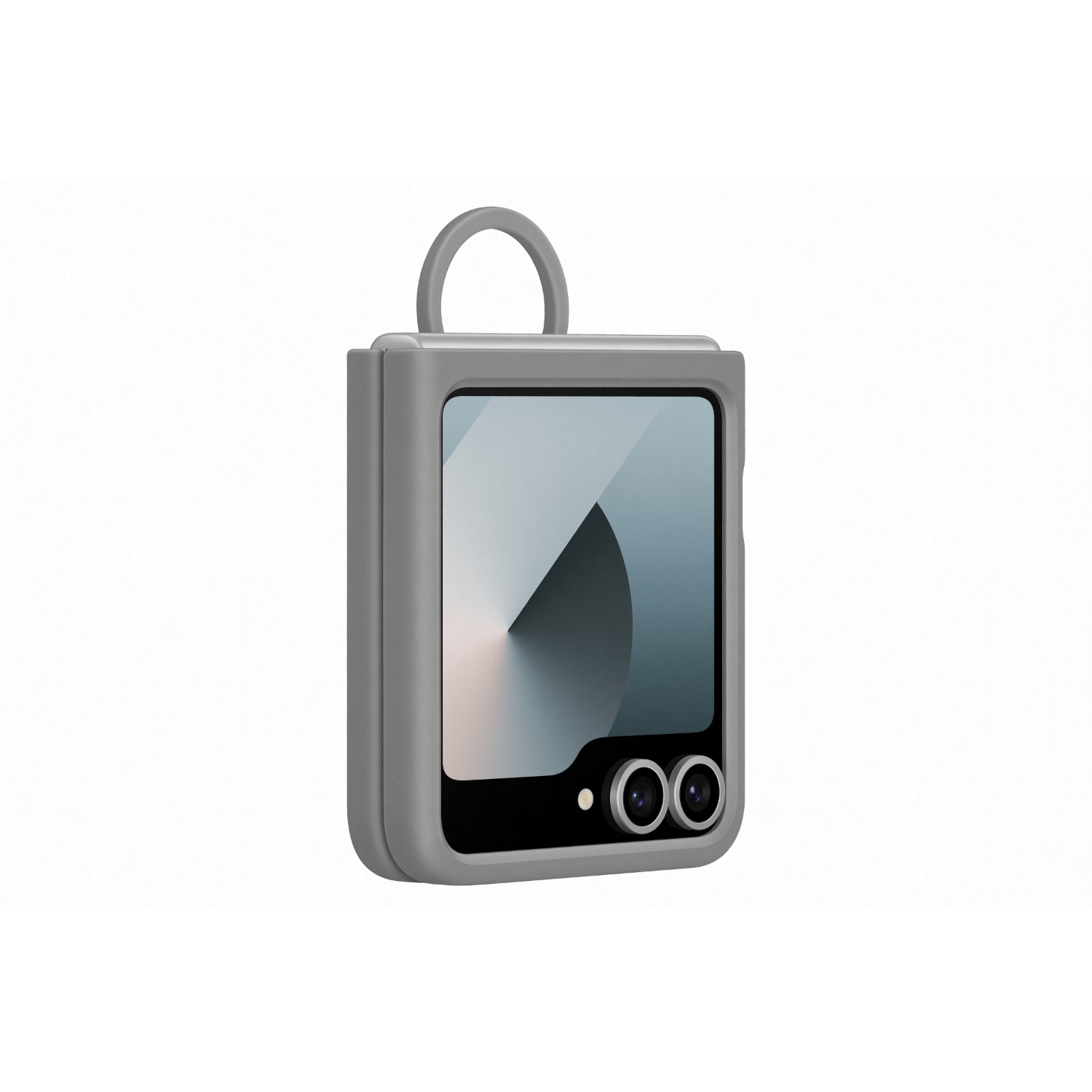 Samsung Silicone Cover With Ring - Samsung Galaxy Z Flip6 - Gray - Image 16