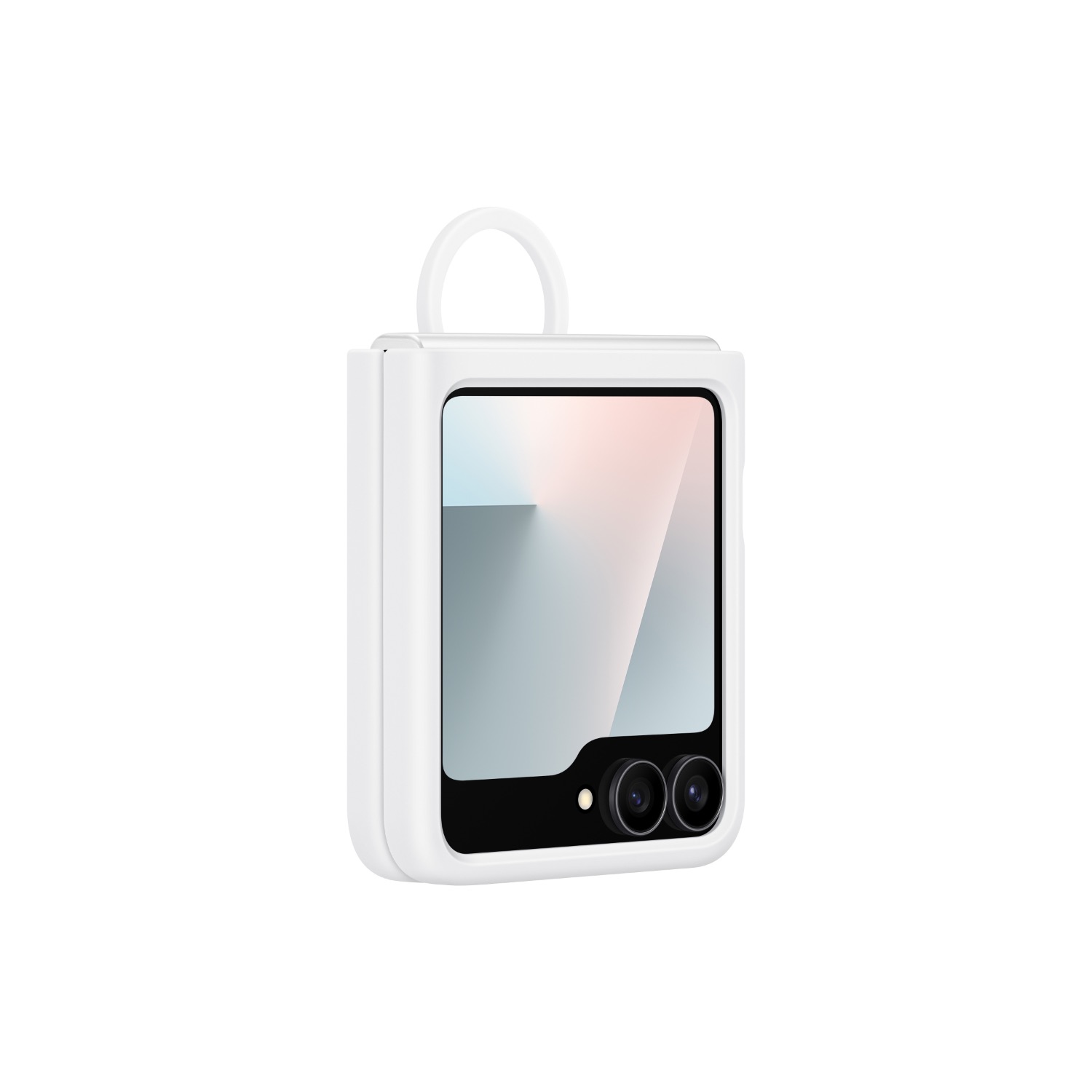Samsung Silicone Cover With Ring - Samsung Galaxy Z Flip7 FE / Flip6 - White - Image 44
