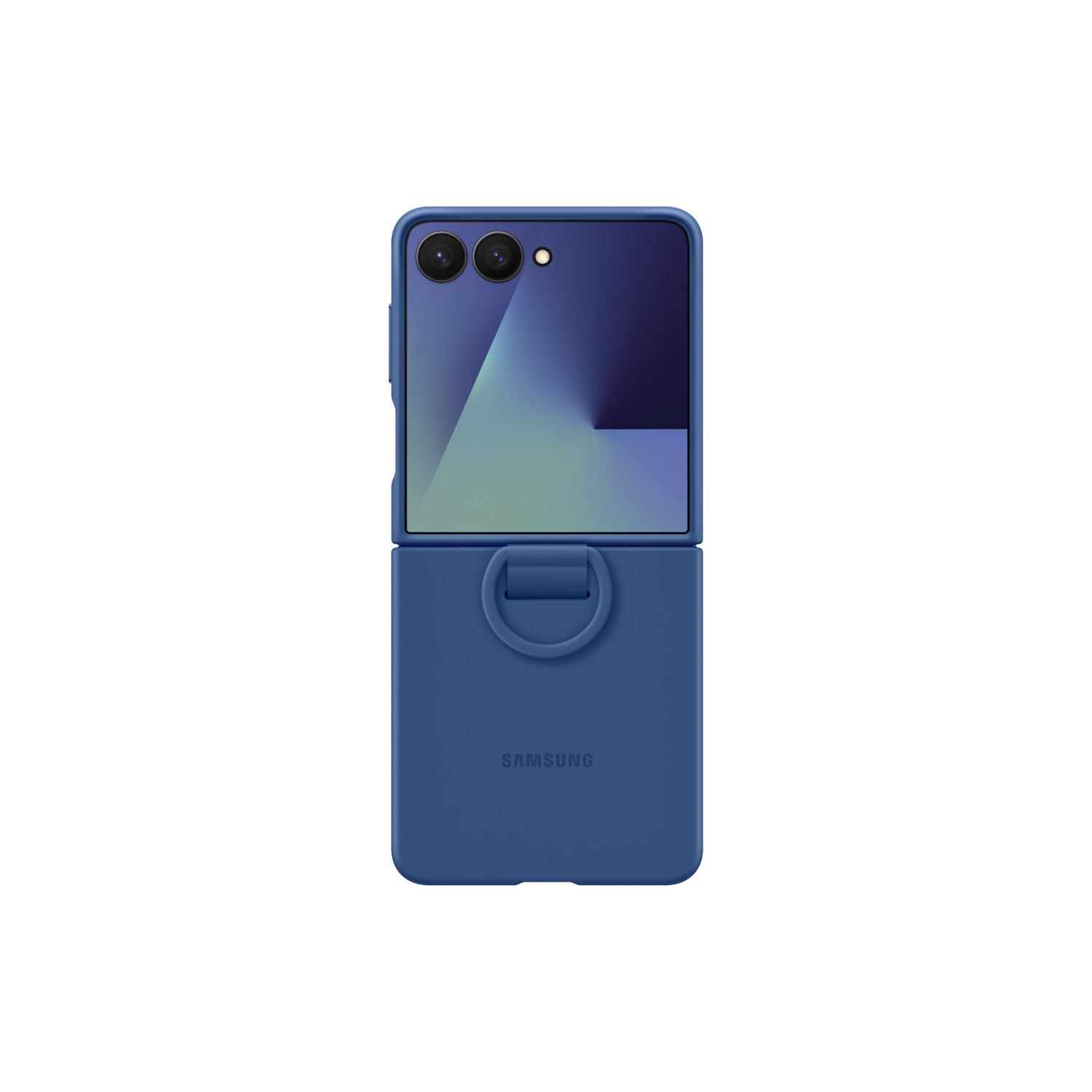 Samsung Silicone Cover With Ring - Samsung Galaxy Z Flip7 - Blue - Image 29