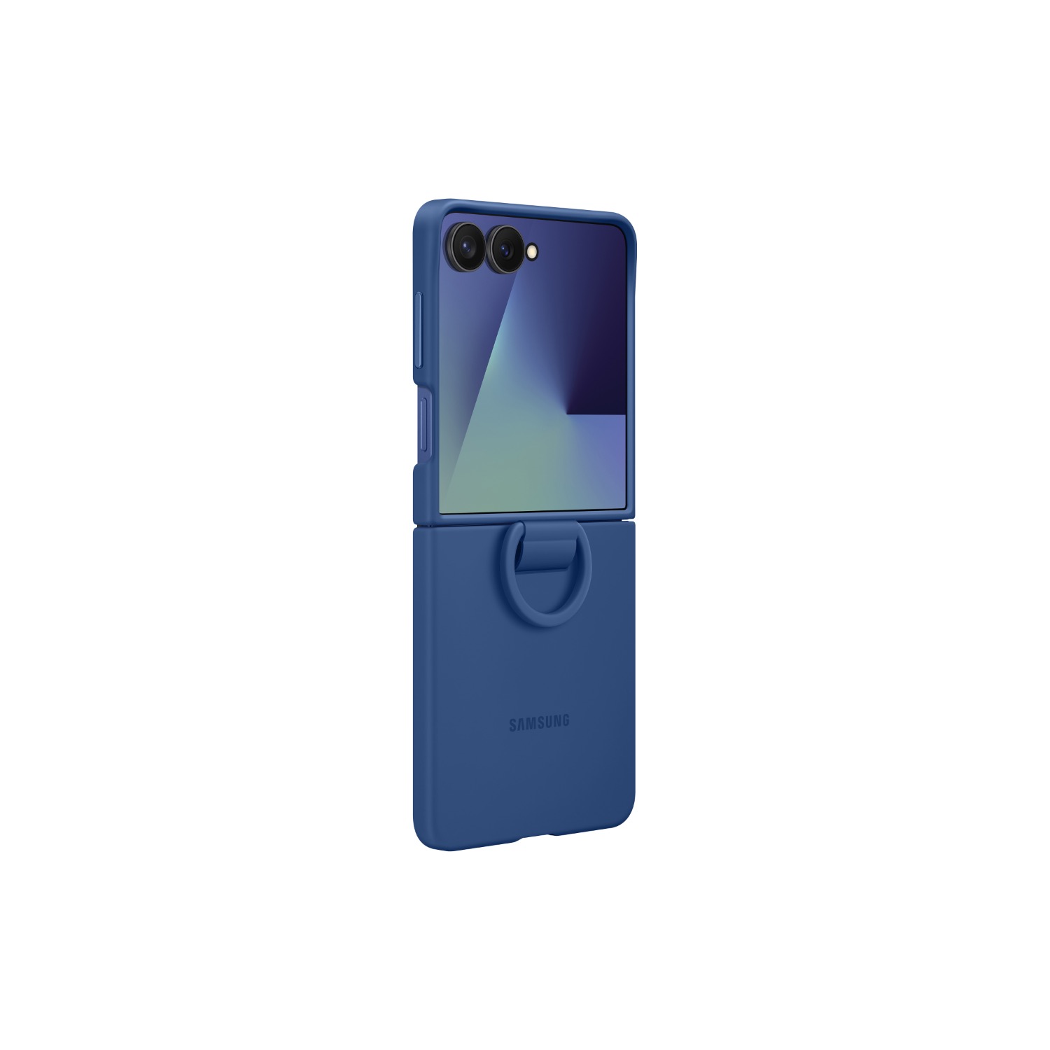 Samsung Silicone Cover With Ring - Samsung Galaxy Z Flip7 - Blue - Image 39