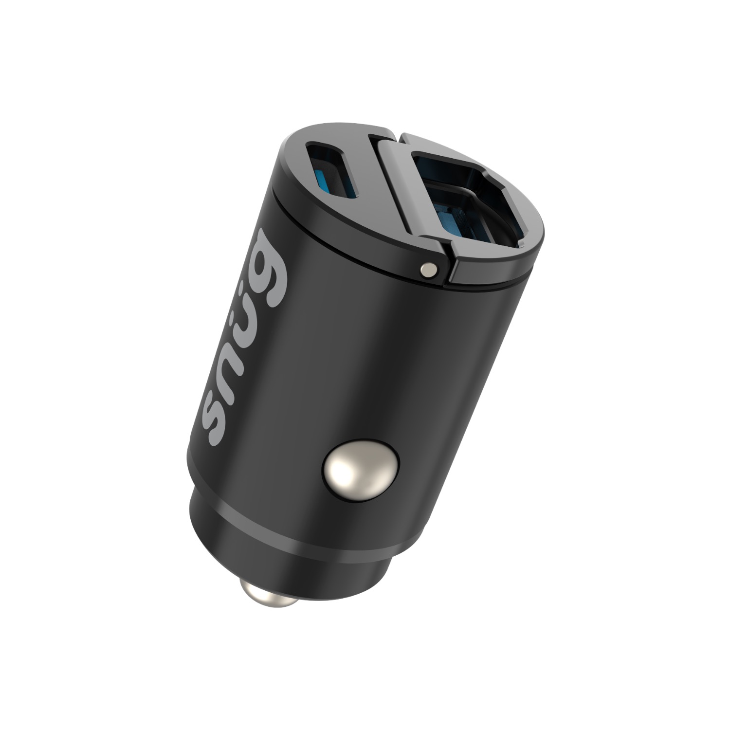 Snug Dual Port Mini Car Charger PD/USB 30W - Black - Image 69