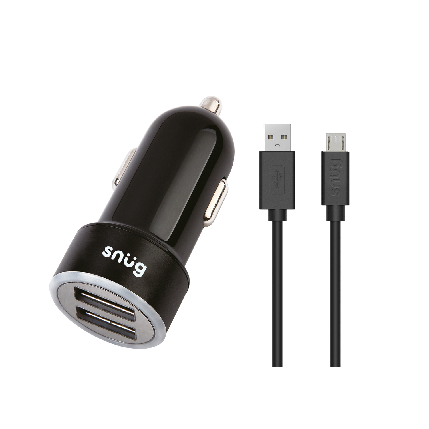 Snug Car Juice Dual USB Port Car Charger With Micro USB Cable - 3.4A - Image 10