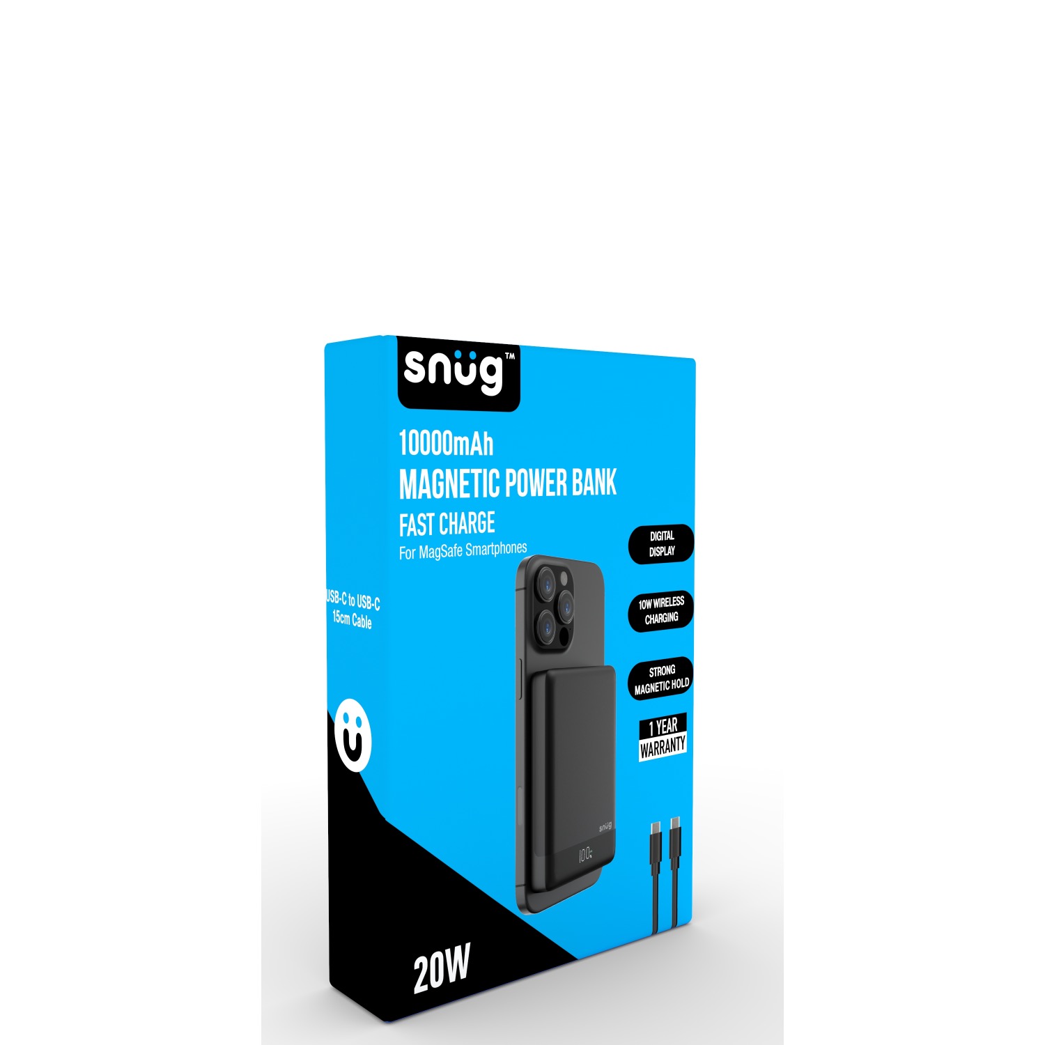 Snug Magnetic Powerbank - 10000mAh - Black - Image 63