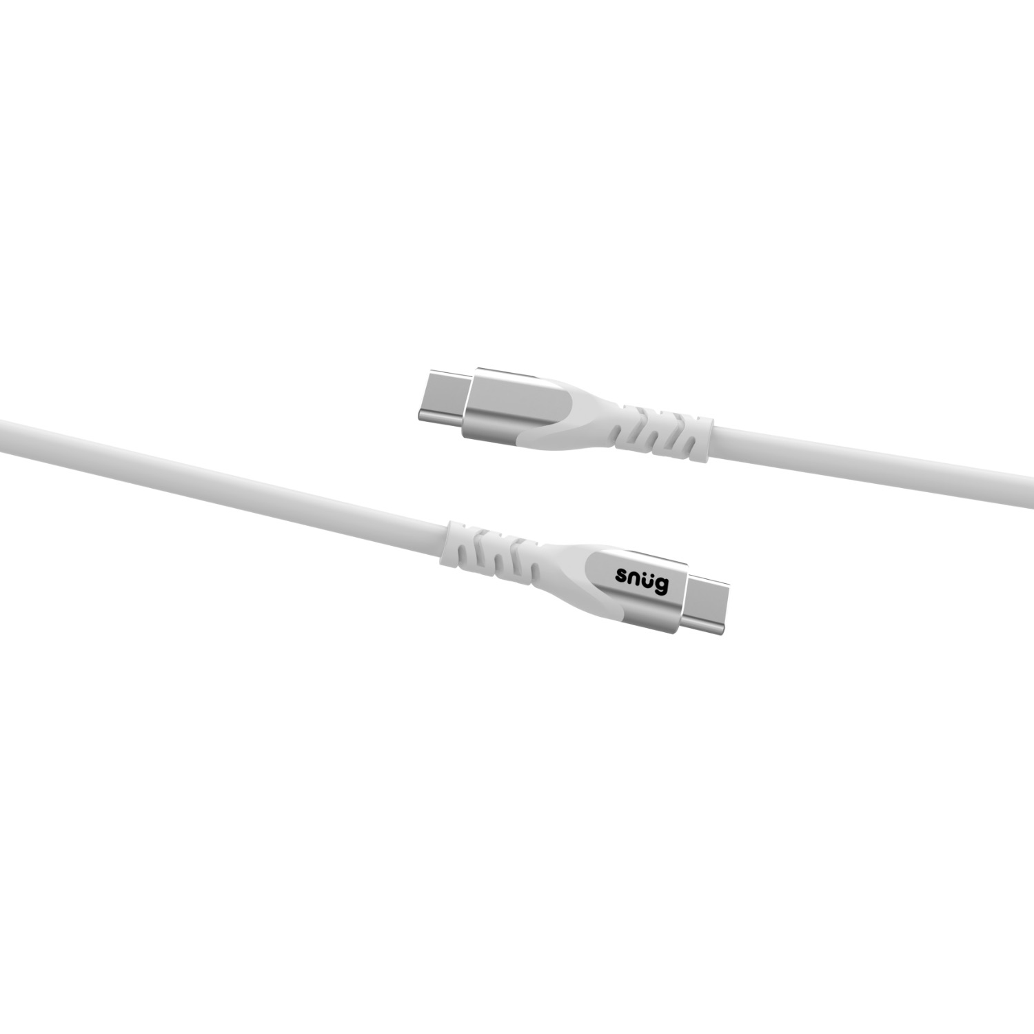 Snug Type-C To Type-C Silicone Cable - 1.2 Meter - White - Image 23