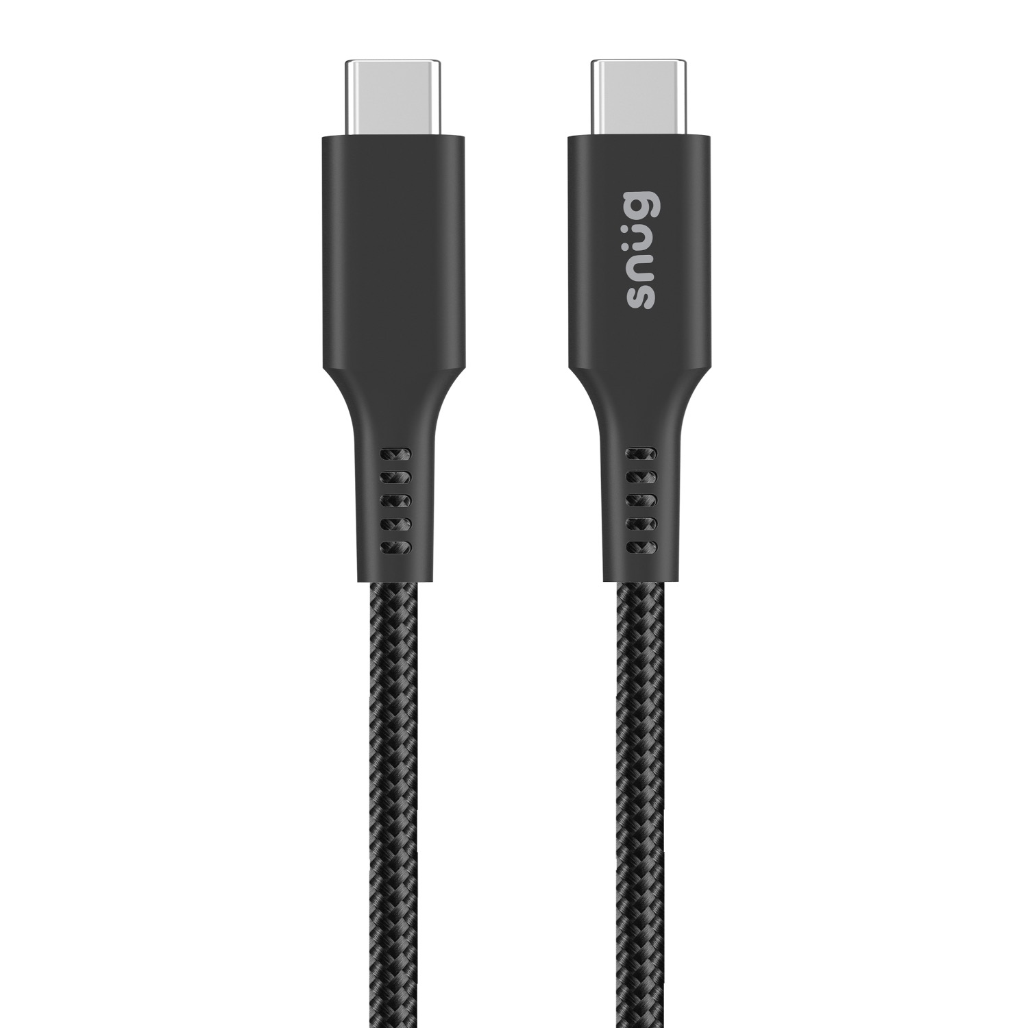 Snug Type-C To Type-C Magnetic Braided Cable 60W - 1.2 Metre - Black - Image 24