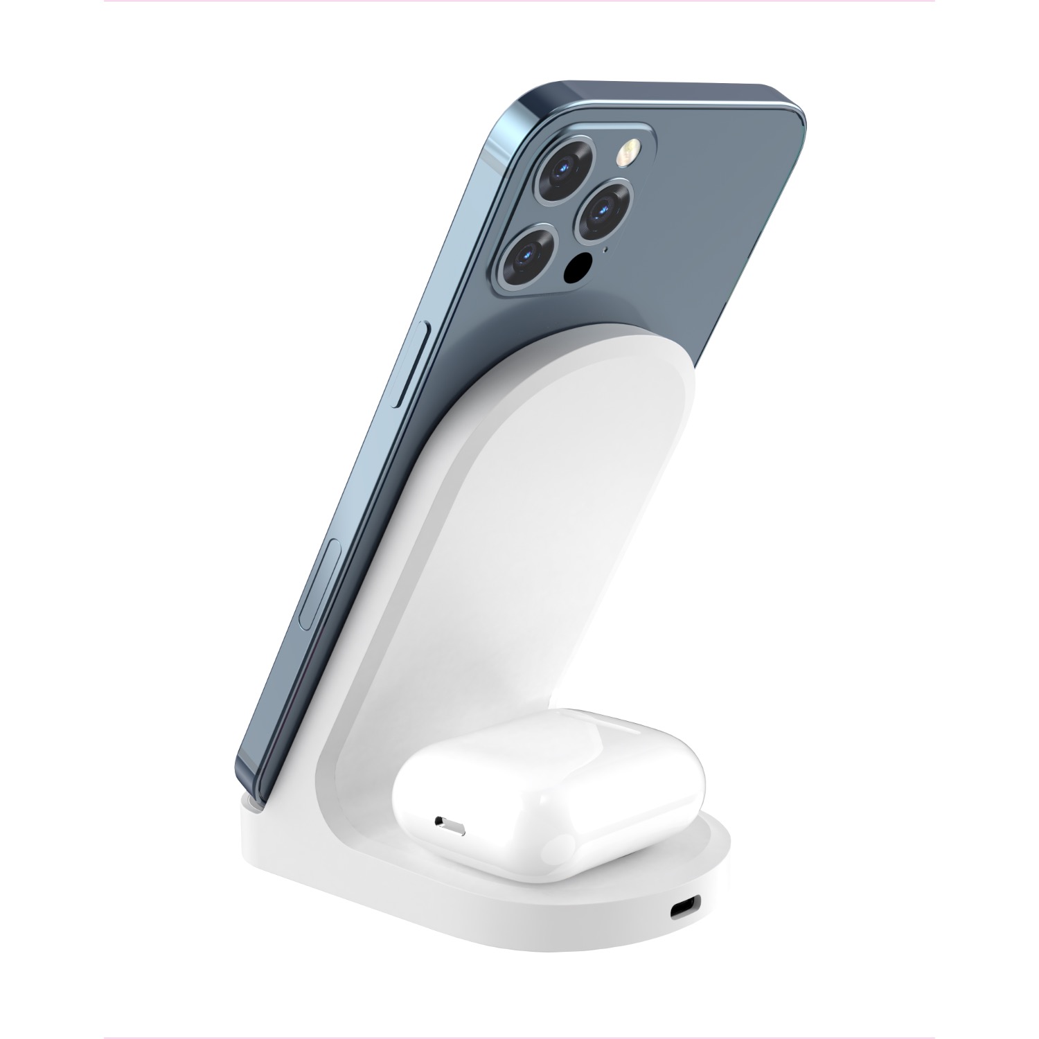 Snug Wireless 2-In-1 Stand Charger 15W - White - Image 68