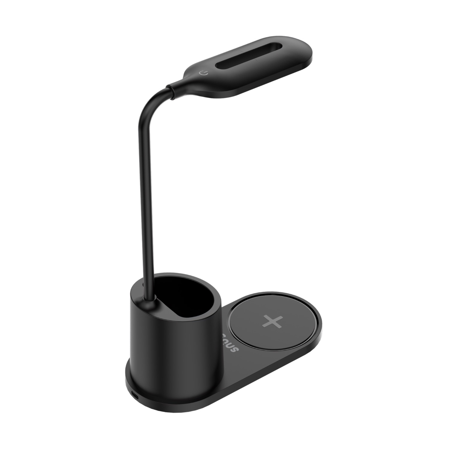 Snug LED Wireless Charger Pad With Pen Holder 15W - Black - Image 83