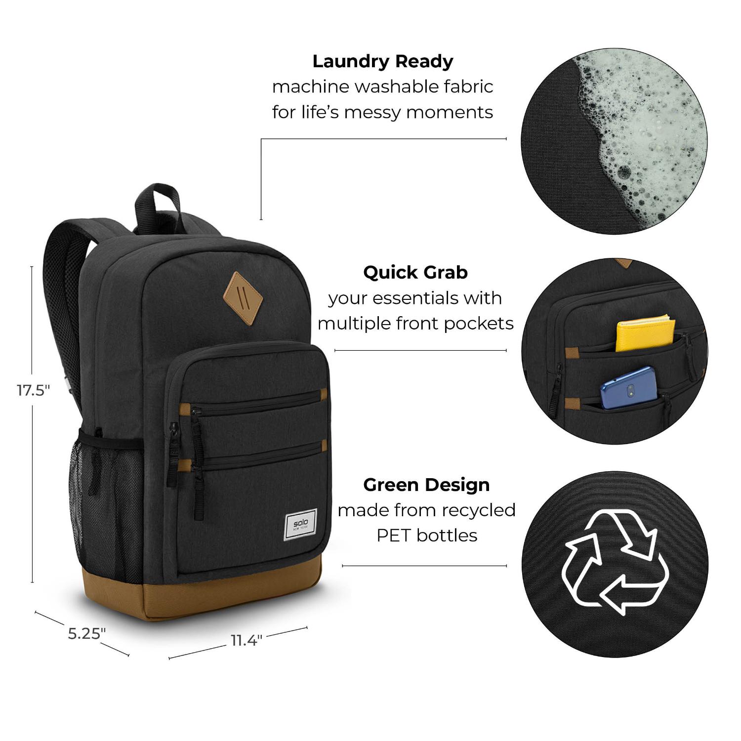 Solo RE:Fresh Backpack - Up To 17.5 Inch - Grey - Image 55