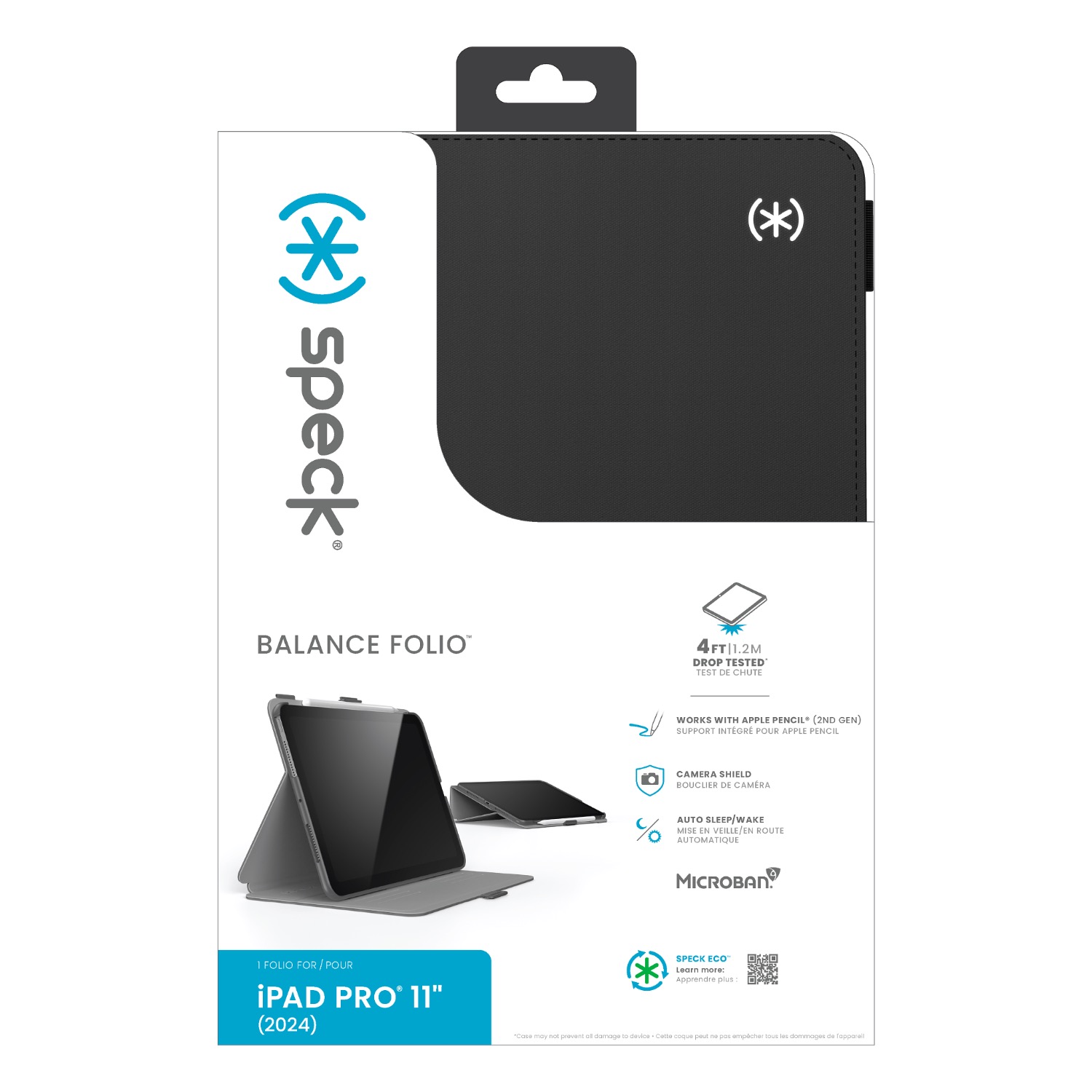 Speck Balance Folio Case - Apple iPad Pro 11 (2024) - Black - Image 80