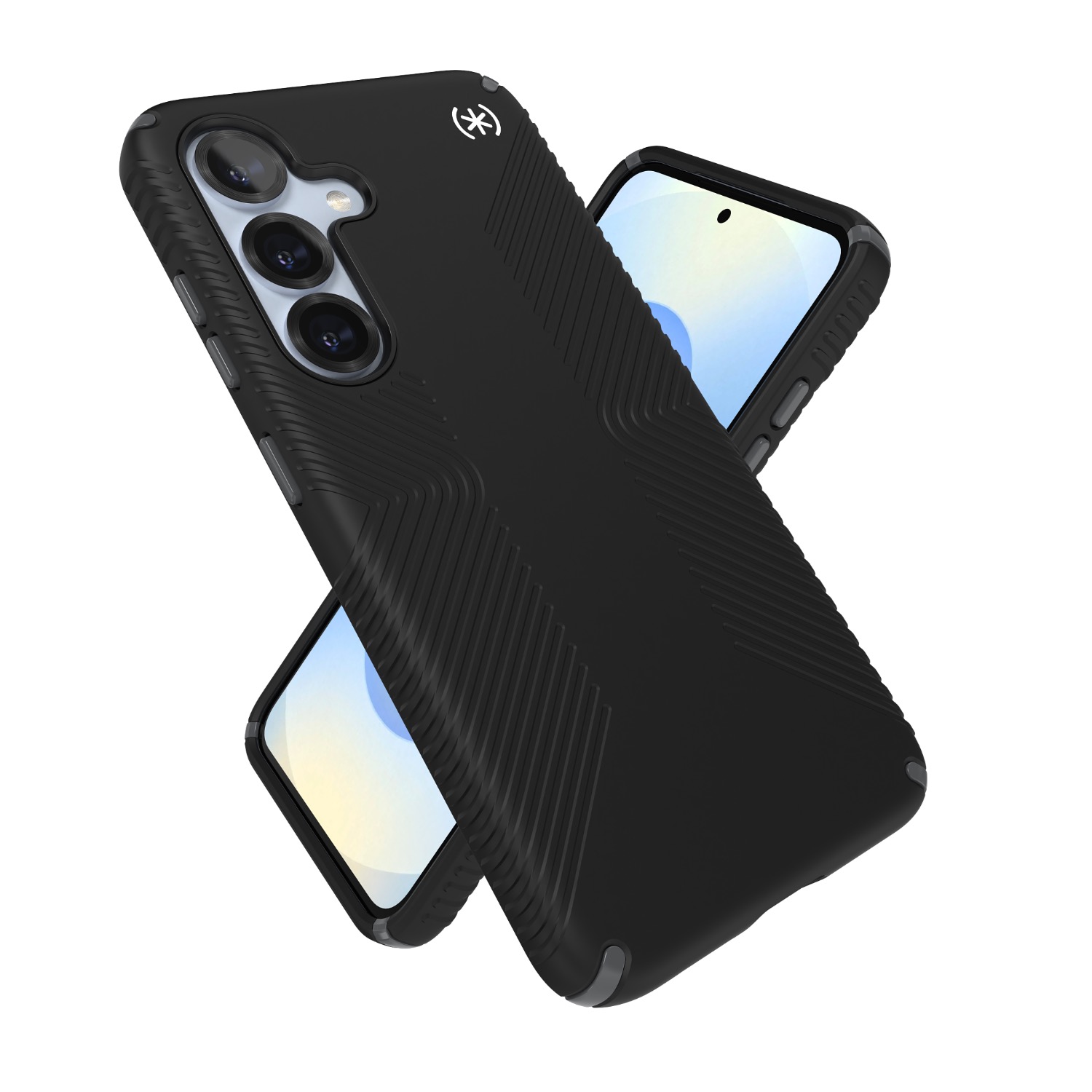 Speck Presidio2 Grip Case - Samsung Galaxy S25 - Black & Slate Grey - Image 51