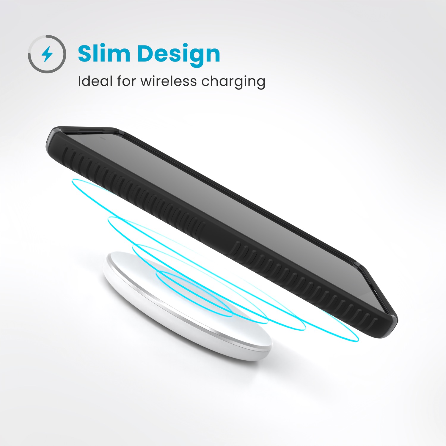 Speck Presidio2 Grip Case - Samsung Galaxy S25 - Black & Slate Grey - Image 53