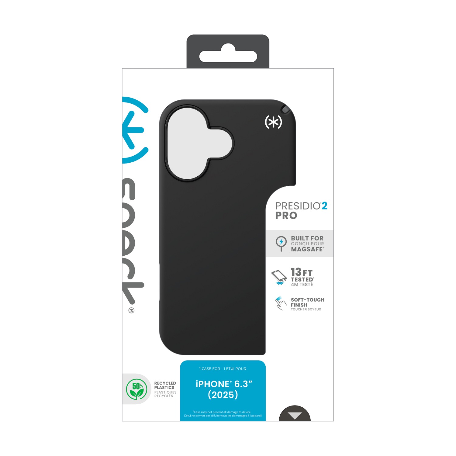 Speck Presidio2 Pro MagSafe Case - Apple iPhone 17 - Black & Slate Grey - Image 22