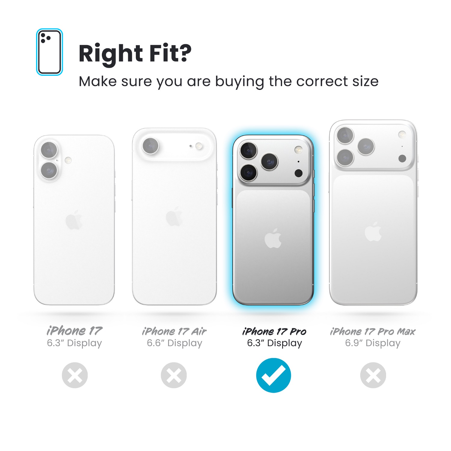 Speck Presidio2 Pro MagSafe Case - Apple iPhone 17 Pro - Blue & Silver - Image 32