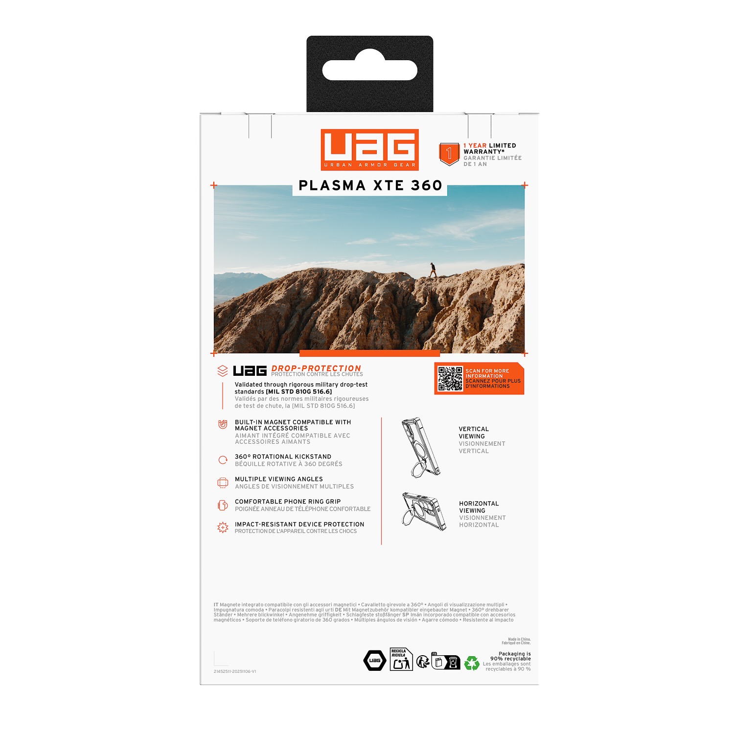 UAG Plasma XTE 360 Magnetic Case - Samsung Galaxy S26 Ultra - Ash - Image 22