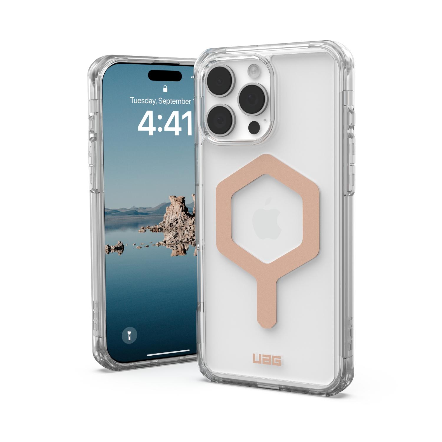 UAG Plyo Magsafe Case - Apple iPhone 16 Pro Max - Ice & Rose Gold - Image 22
