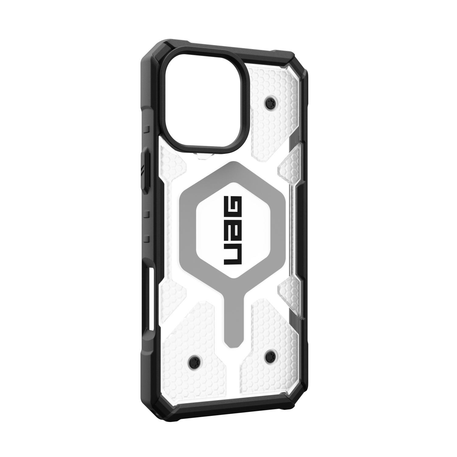 UAG Pathfinder Clear Magsafe Case - Apple iPhone 16 Pro Max - Ice & Silver - Image 29