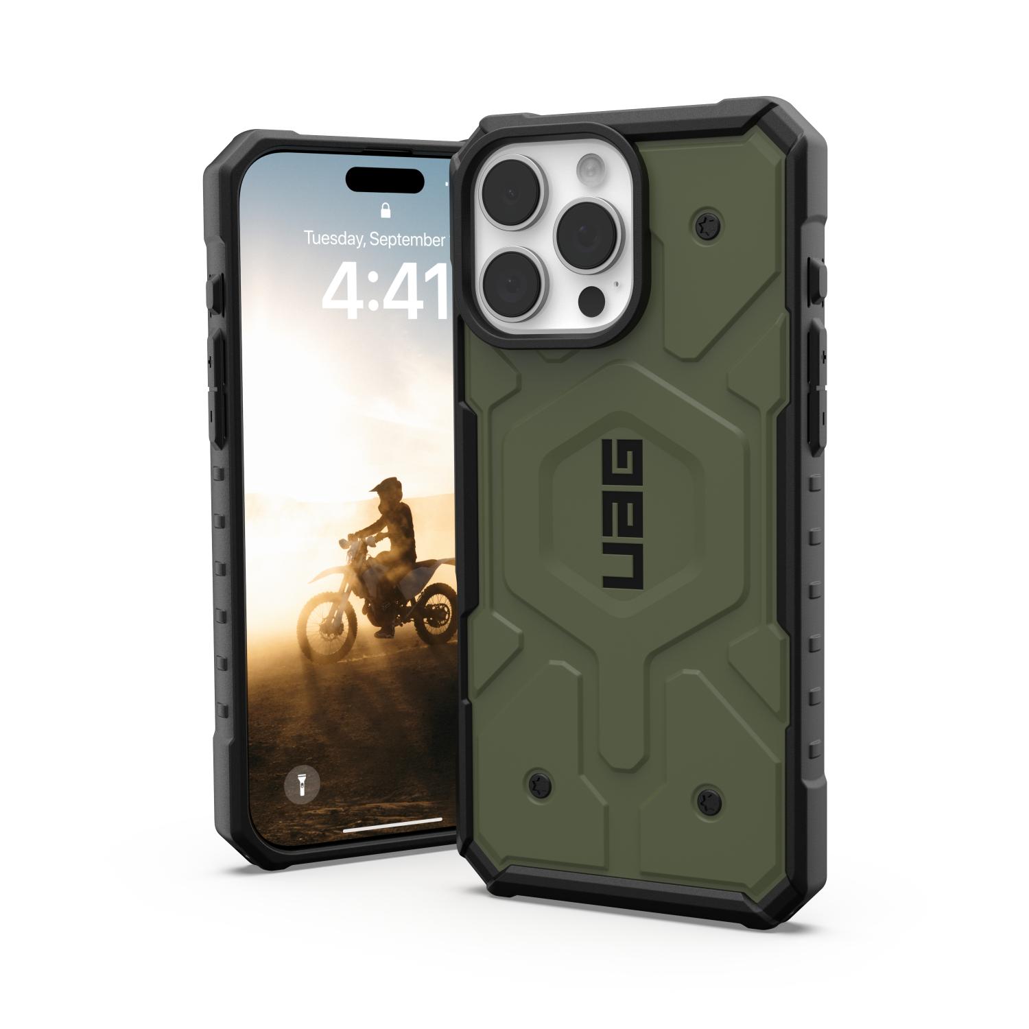 UAG Pathfinder Magsafe Case - Apple iPhone 16 Pro Max - Olive Drab - Image 38