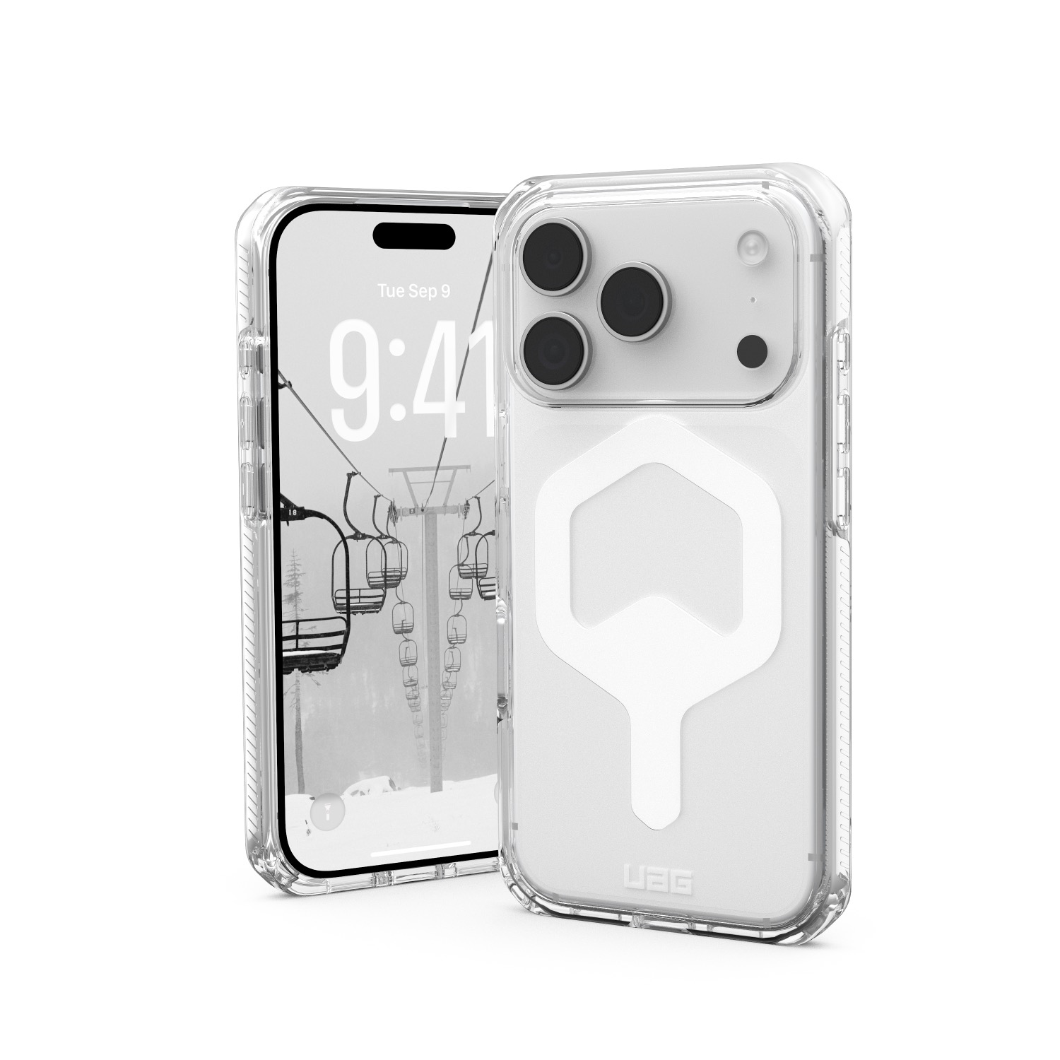 UAG Plyo Magsafe Case - Apple iPhone 17 Pro- Ice & White - Image 76