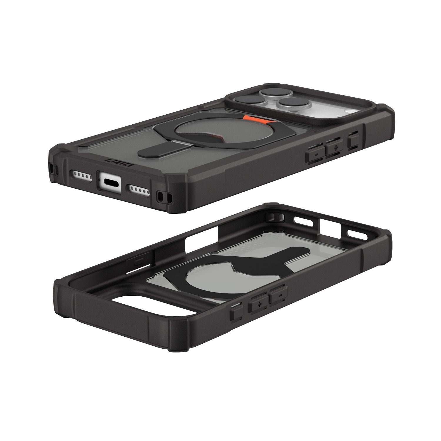UAG Plasma XTE MagSafe Case - Apple iPhone 17 Pro - Black & Orange - Image 110