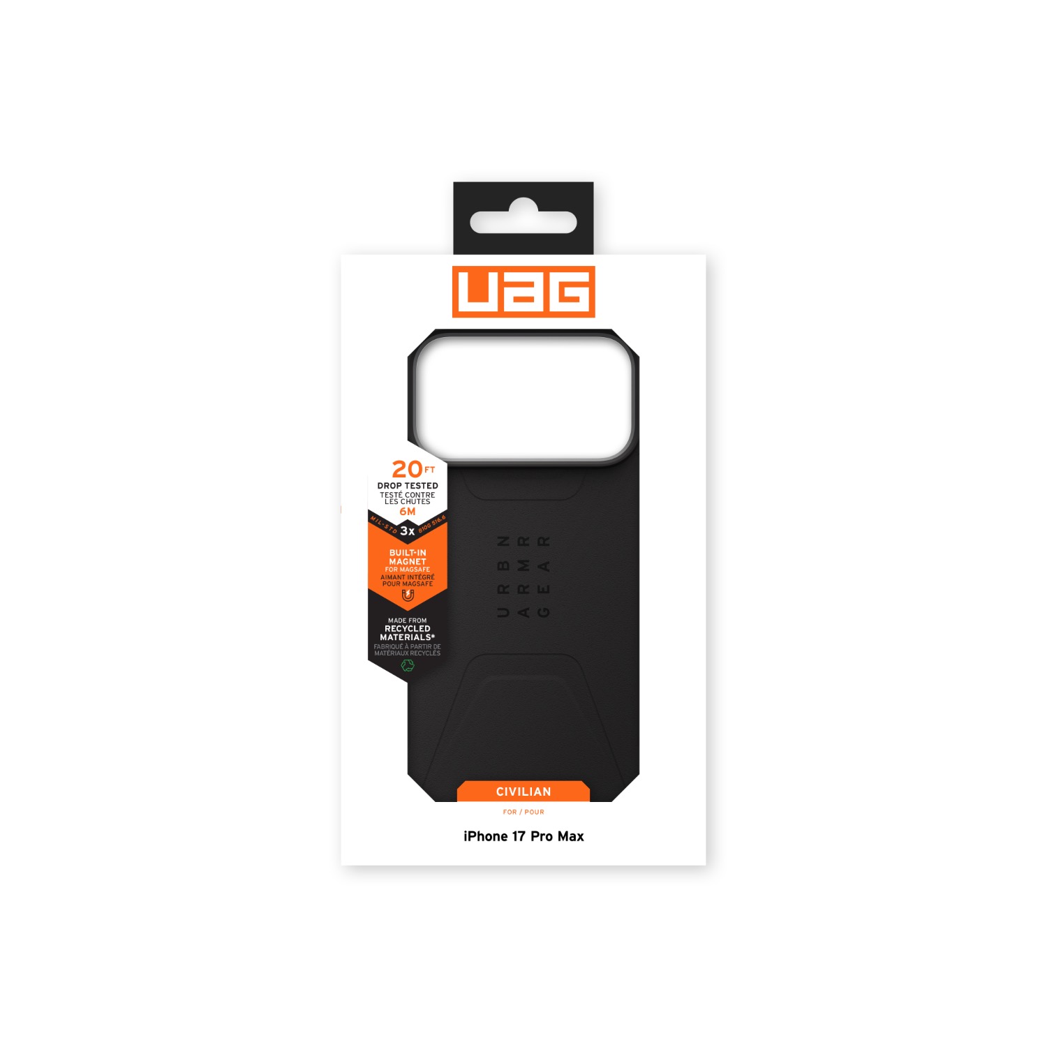 UAG Civilian Magsafe Case - Apple iPhone 17 Pro Max - Black - Image 76