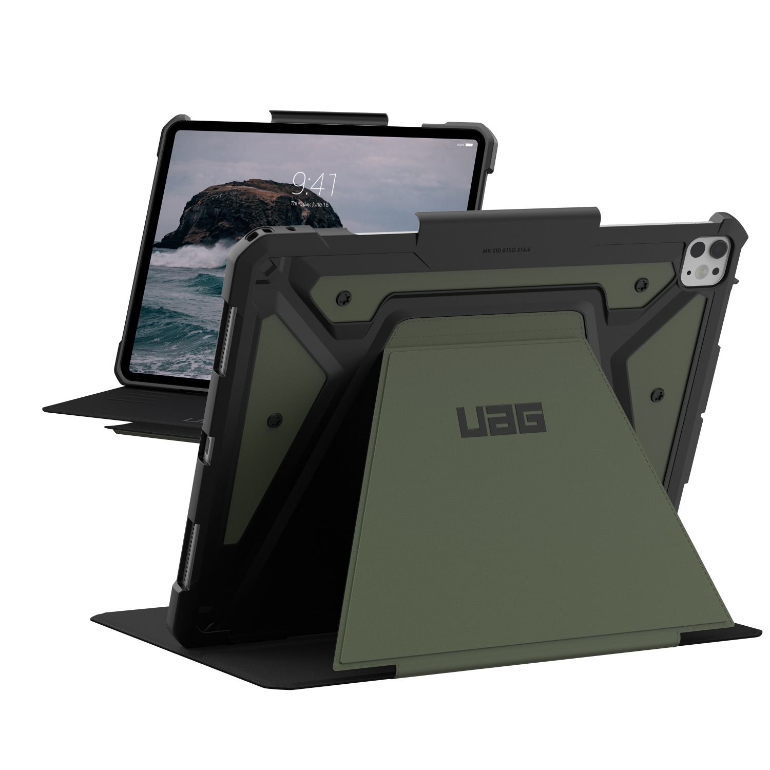 UAG Metropolis SE Tablet Case - Apple iPad Pro 13 (2024) - Olive - Image 58