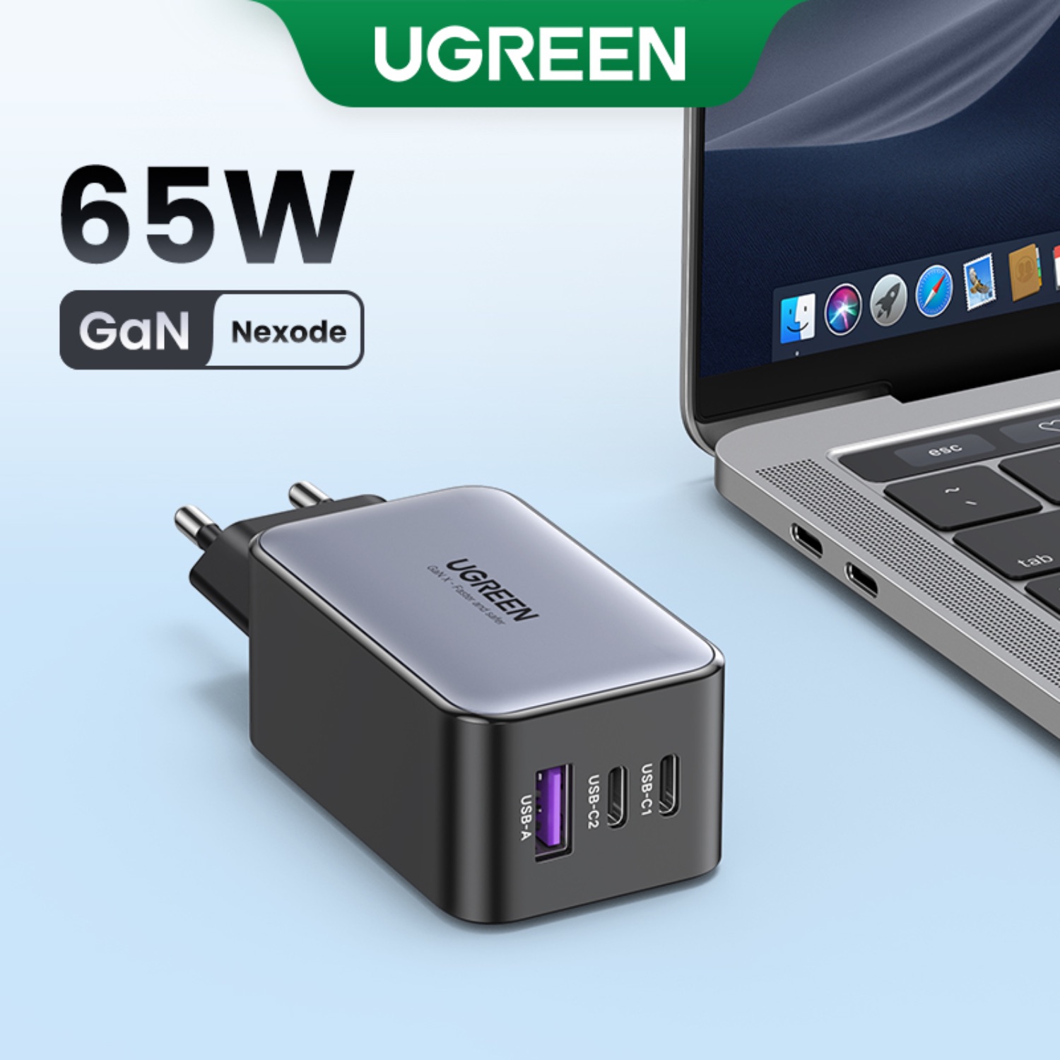 UGREEN 3 Port GaN PD Home Charger - 65W - Image 20