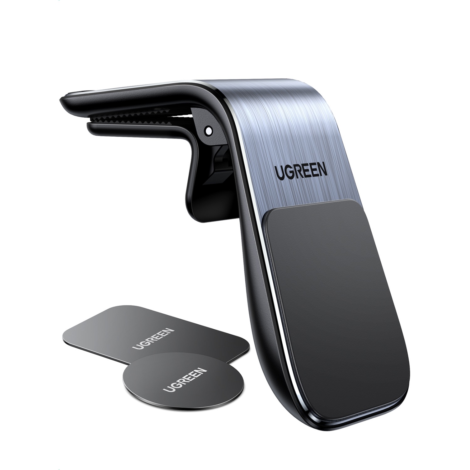 UGREEN Waterfall Magnetic Phone Car Holder - Silver - Image 7