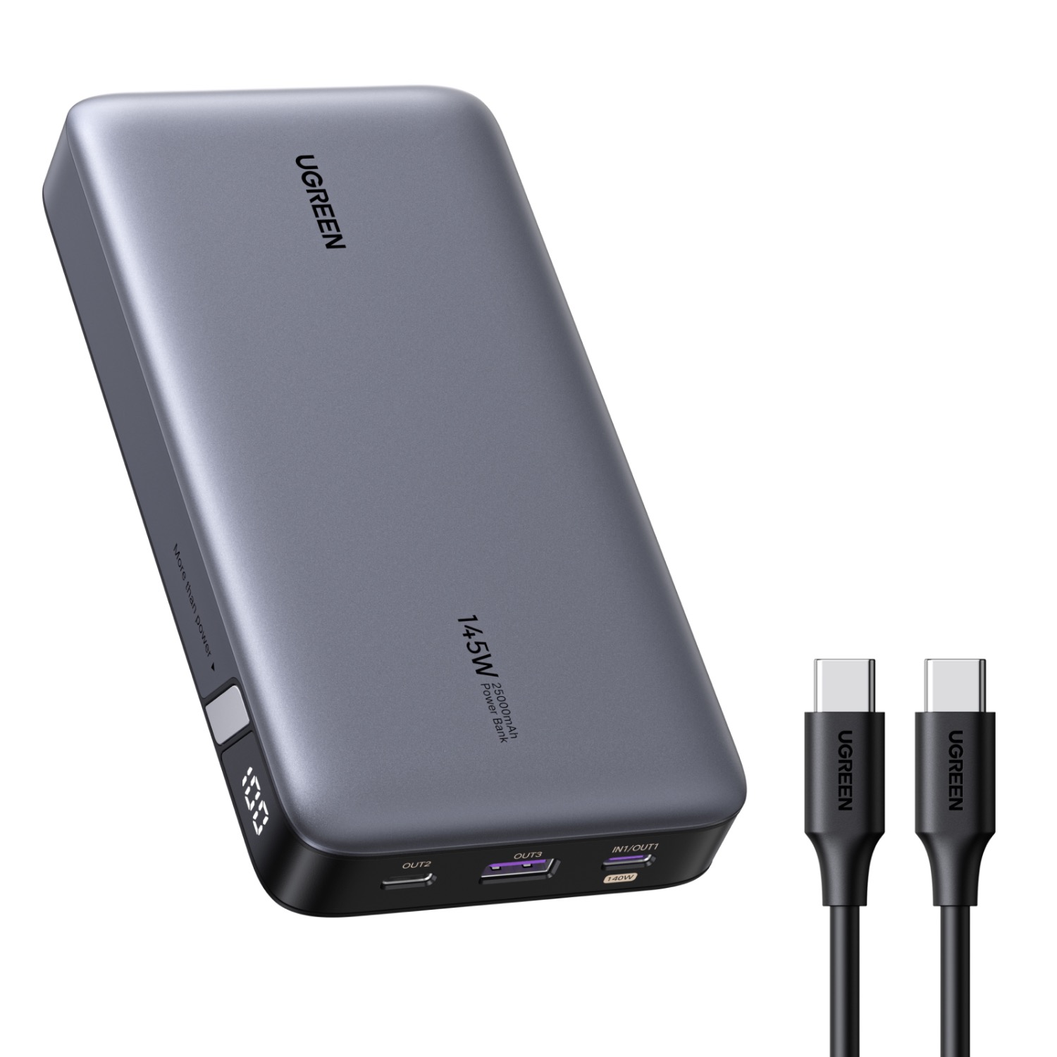 UGREEN PD Power Bank 25000mAh 145W - Grey - Image 55