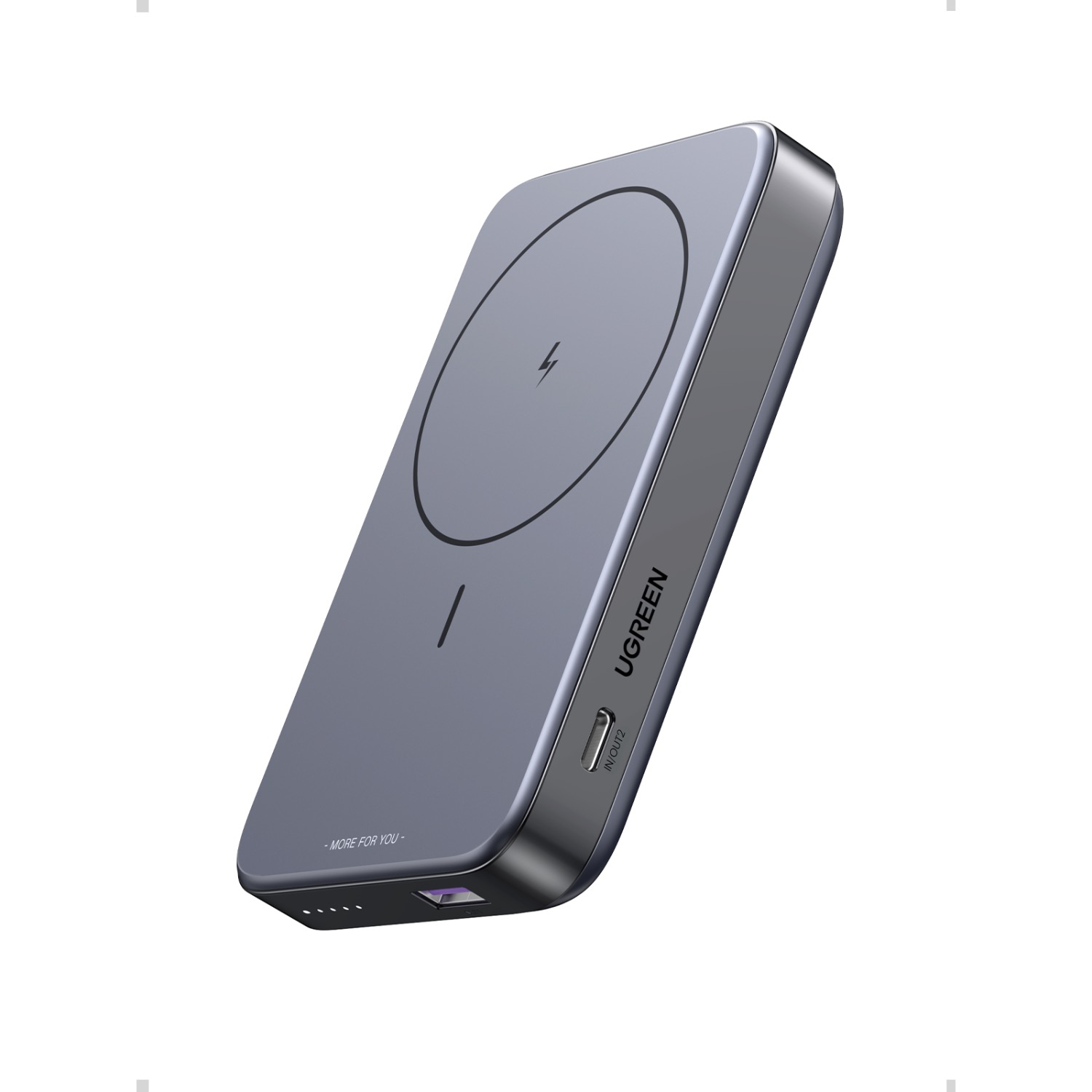 UGREEN Magnetic Wireless Power Bank With Kickstand 10000mAh - Grey - Image 56