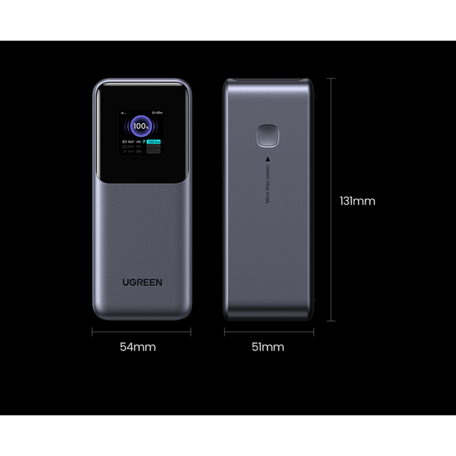 UGREEN Nexode Power Bank 20000mAh 130W - Grey - Image 28