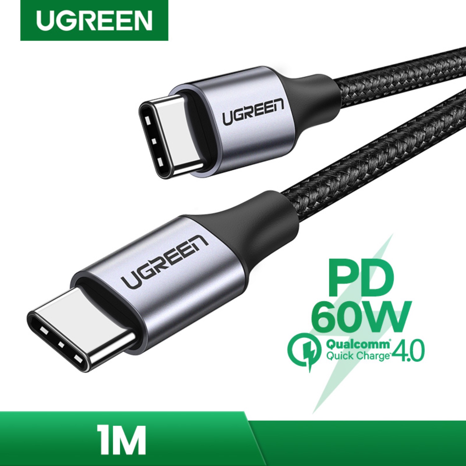 UGREEN Type-C To Type-C Cable 60W - 1 Metre - Image 69