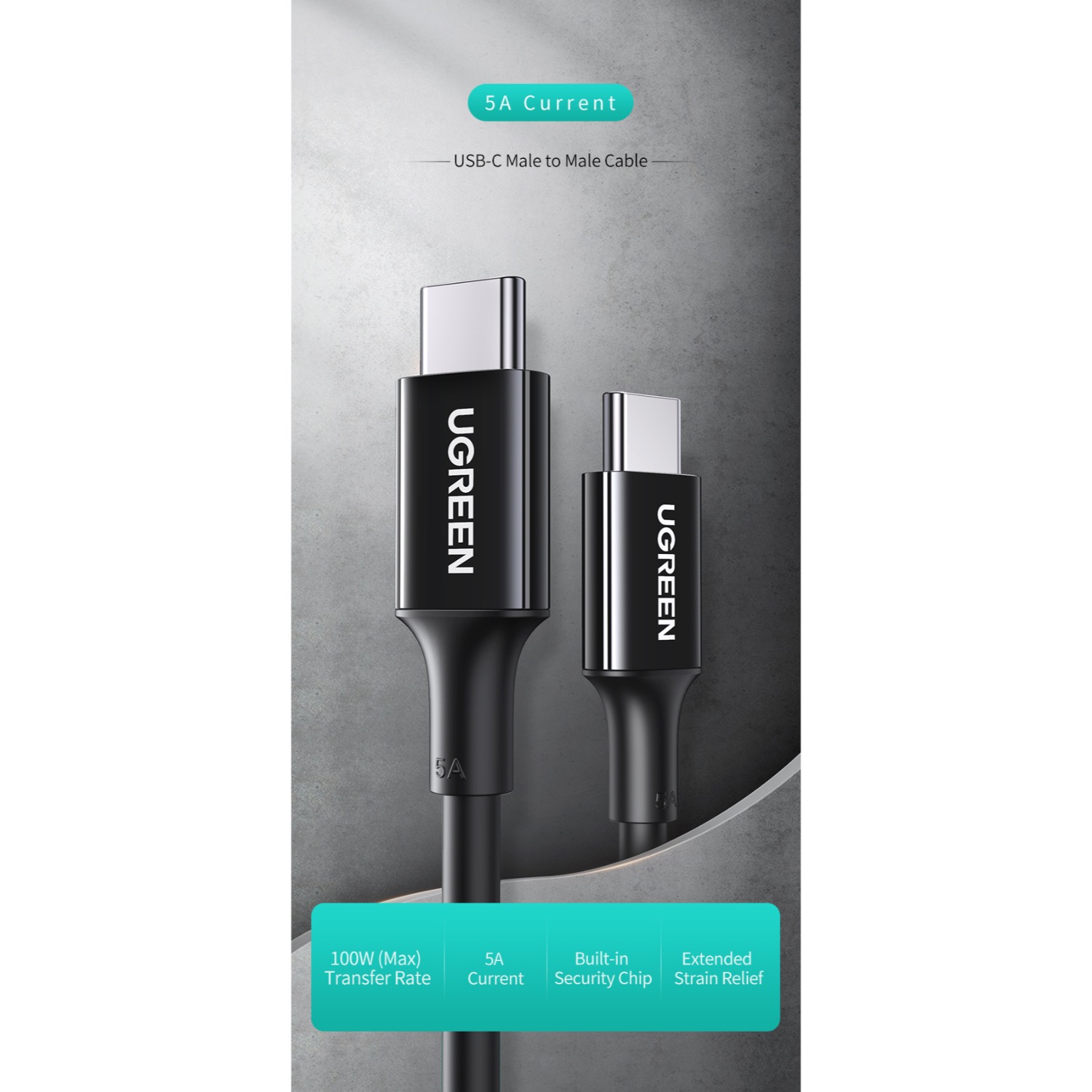 UGREEN Type-C To Type-C Cable 100W - 1 Meter - Image 56
