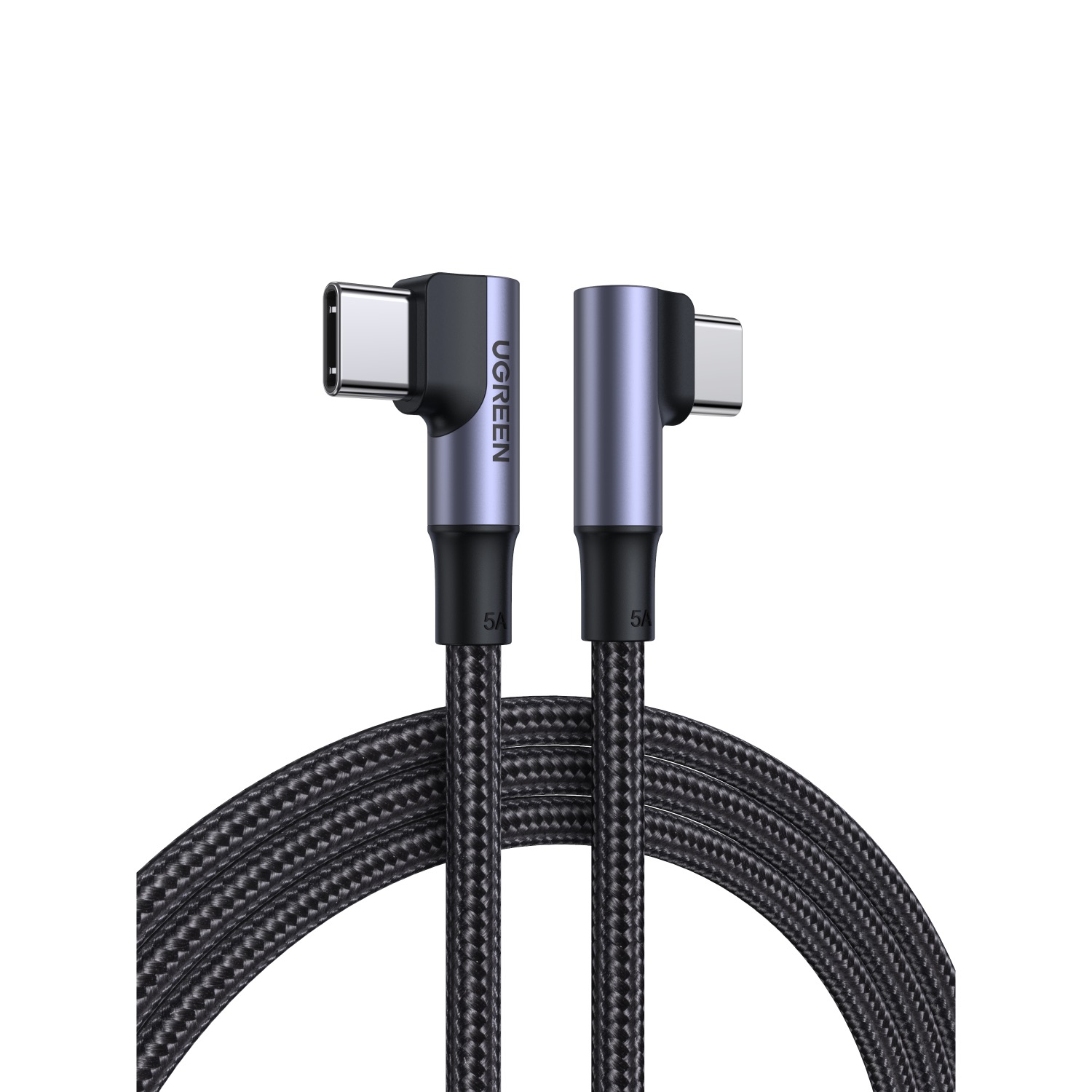 UGREEN Type-C To Type-C Right Angle Braided Cable - 2 Meter - Image 16